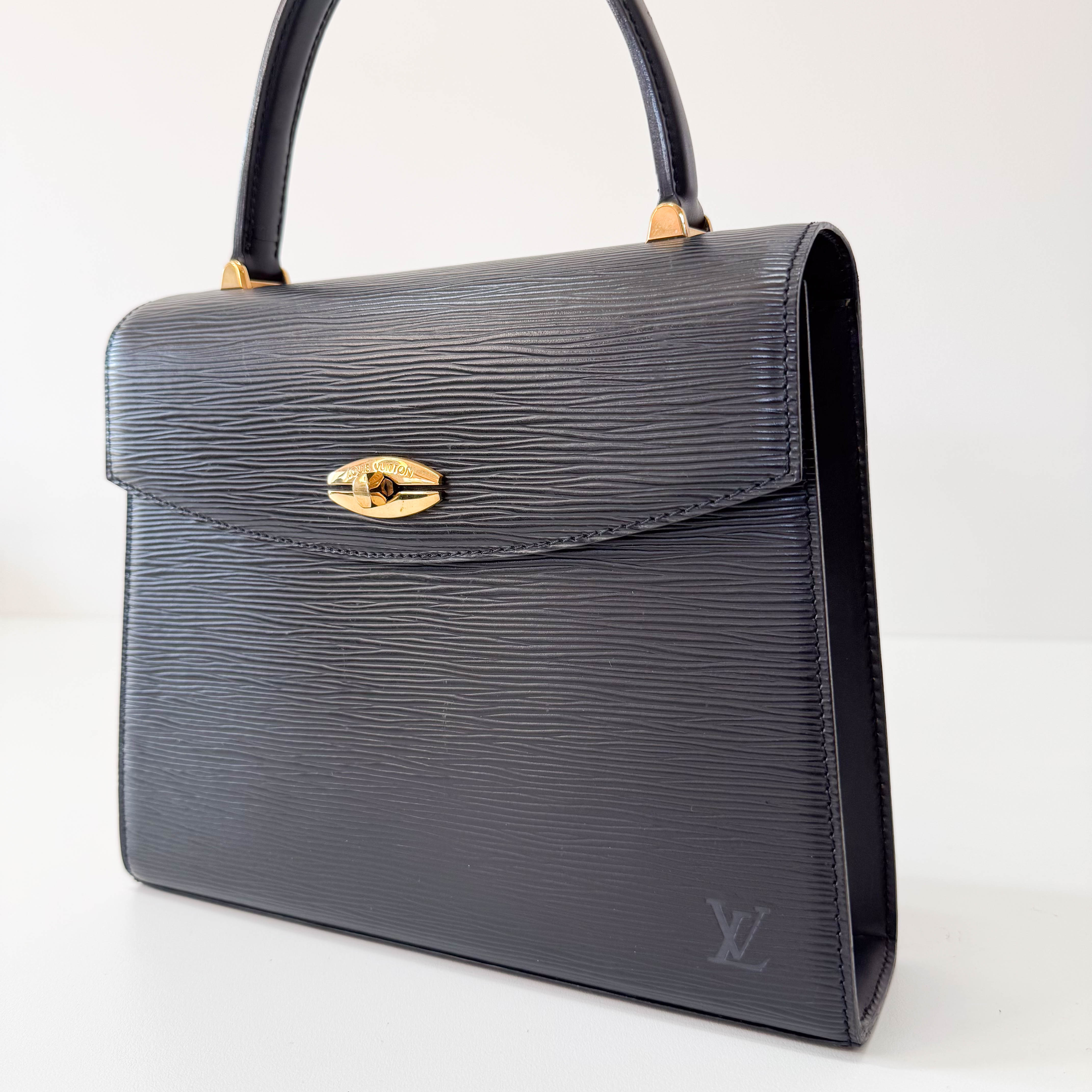 Epi Leather Black Formal Bag