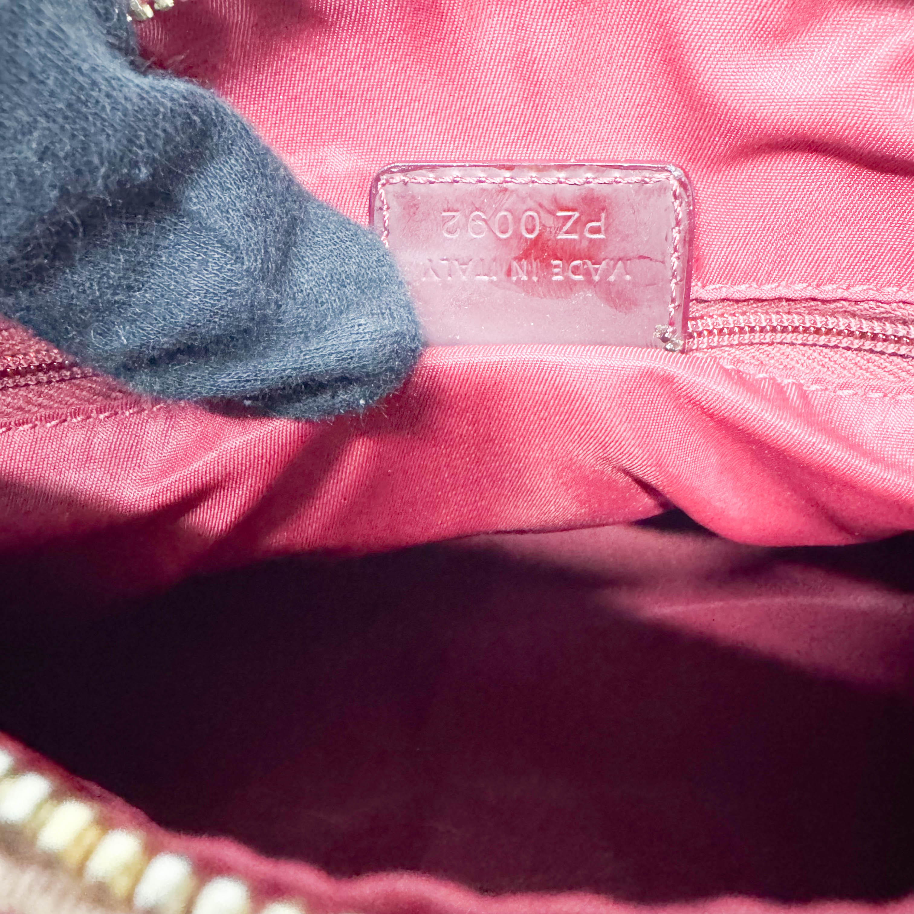 Trotter Red Canvas Handbag