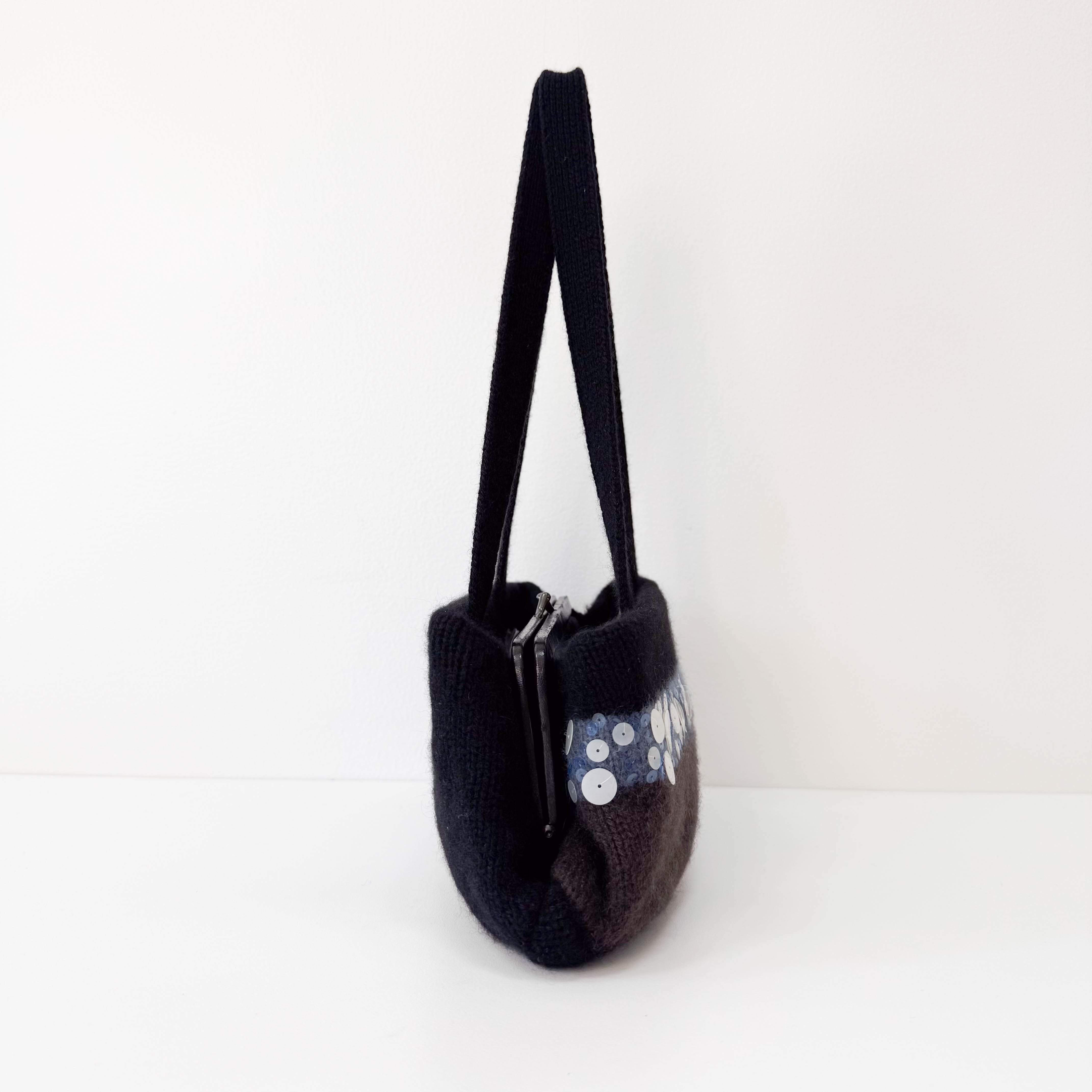 Cashmere with Sequin Embroidery Bag