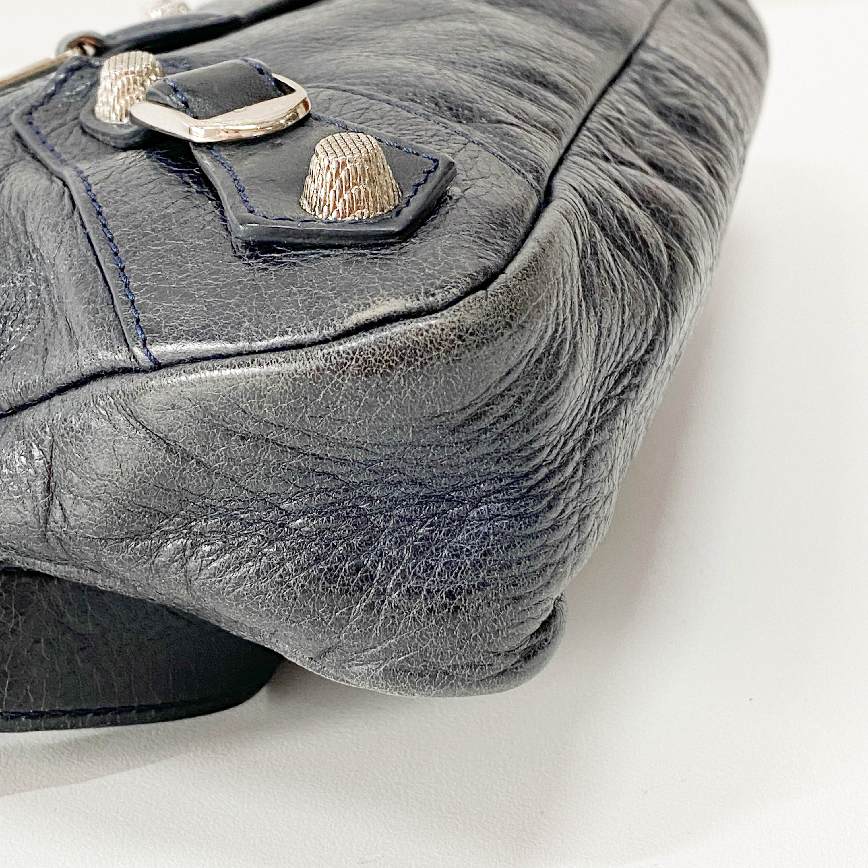 The First Black Leather Two Way Bag