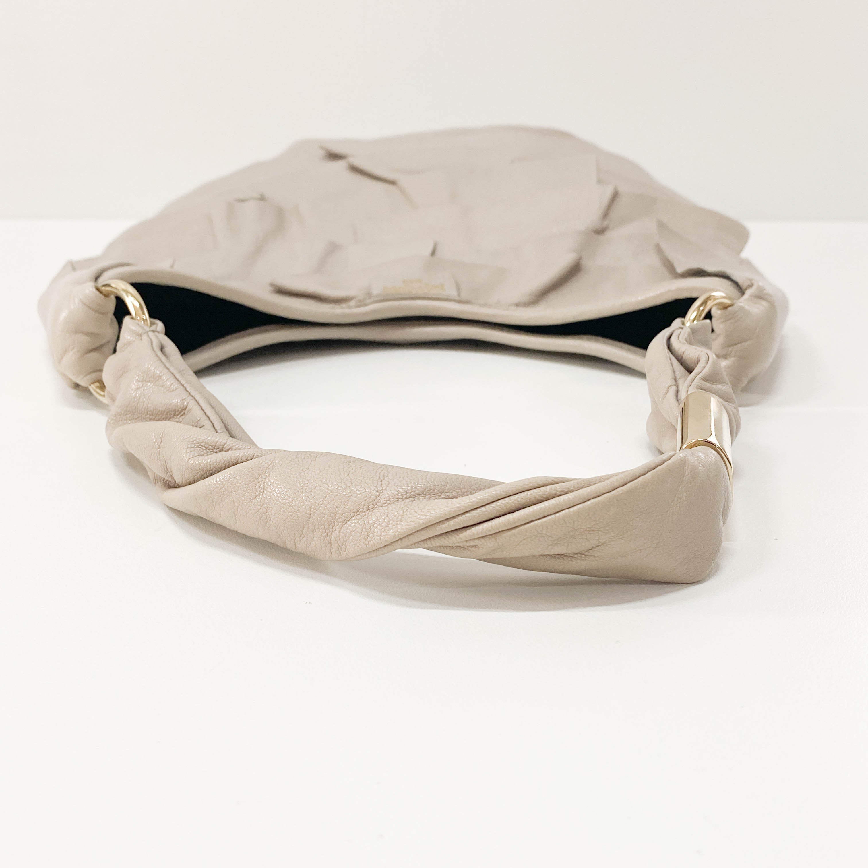 YSL Saint-Tropez Grey Leather Shoulder Bag