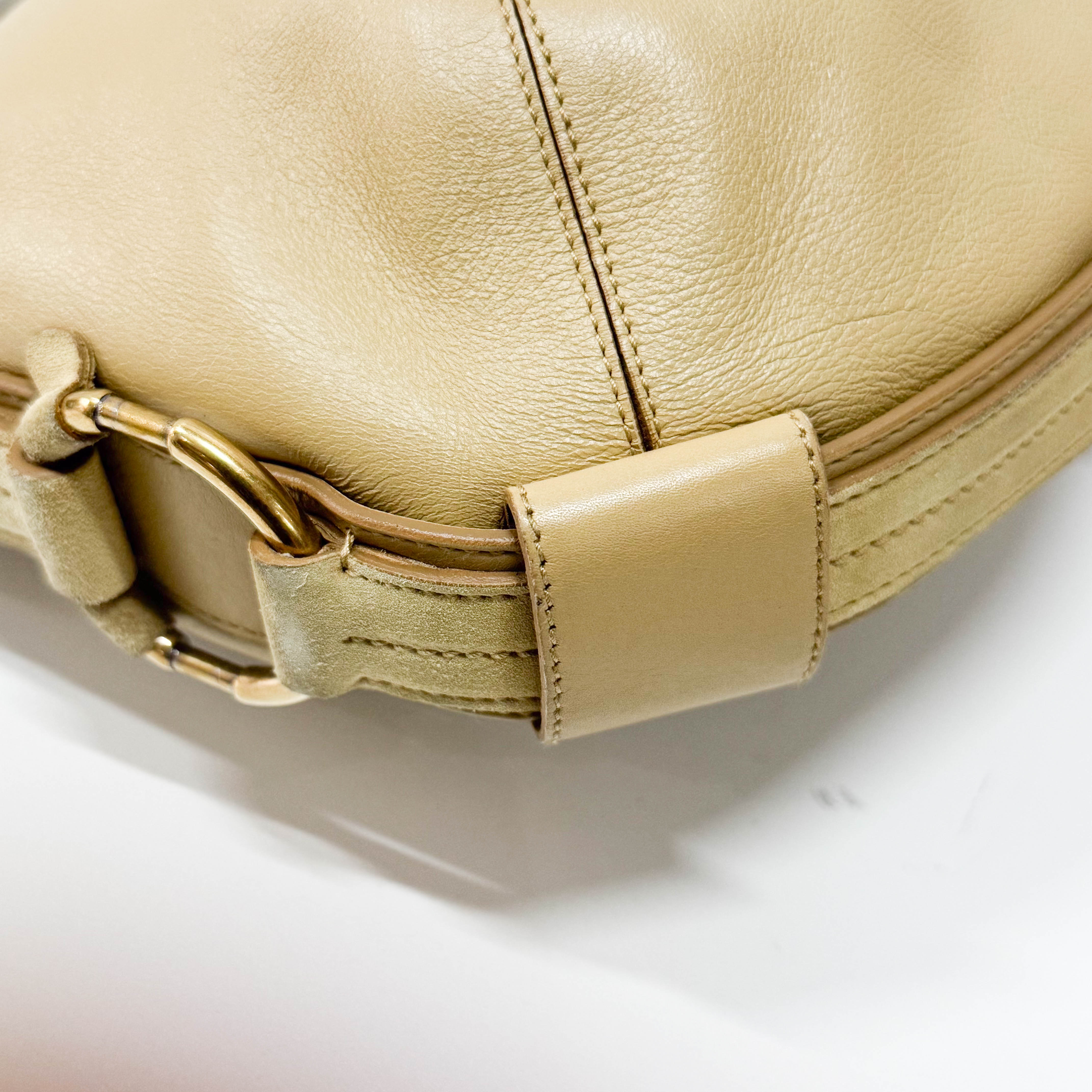 Yellow Leather Shoulder Bag