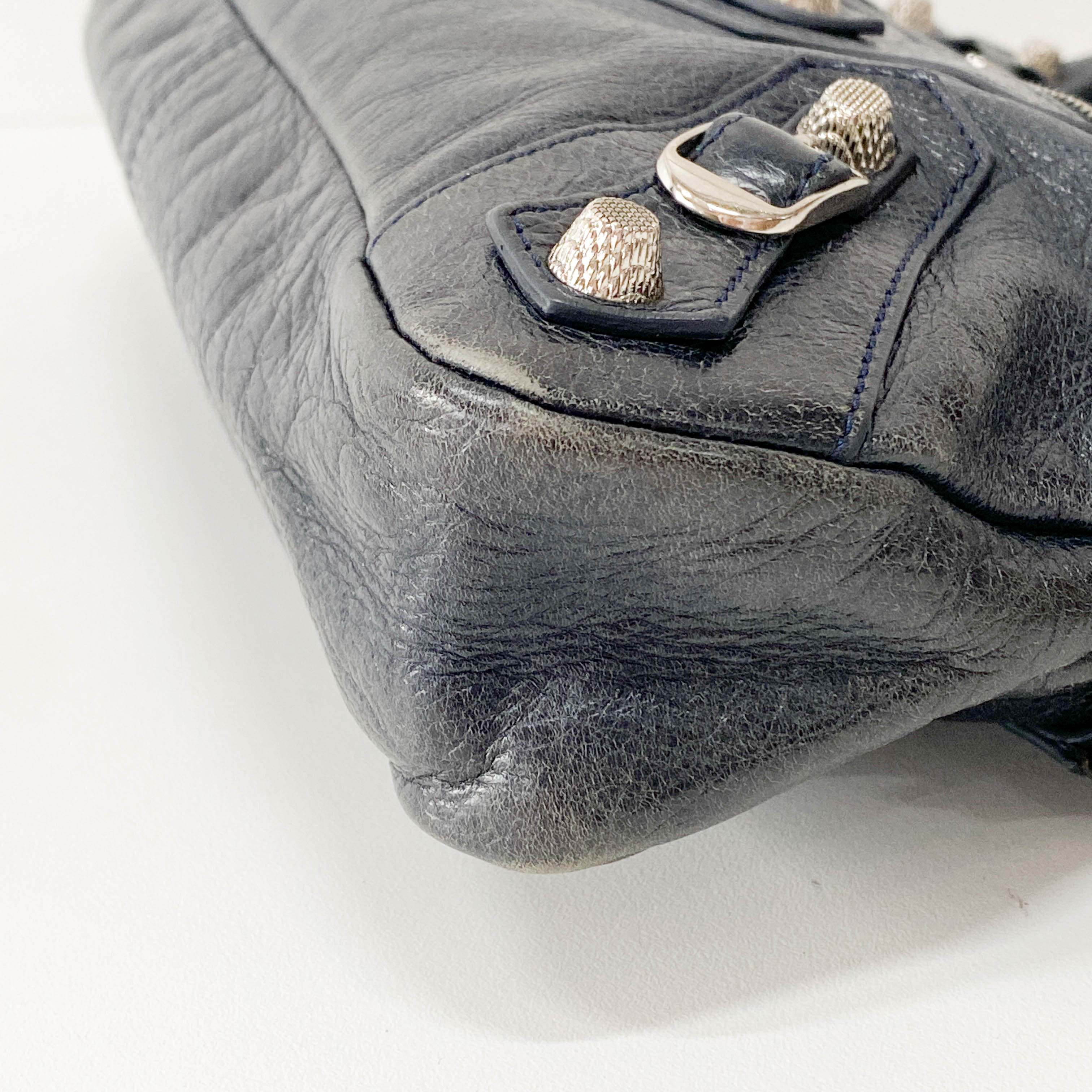 The First Black Leather Two Way Bag