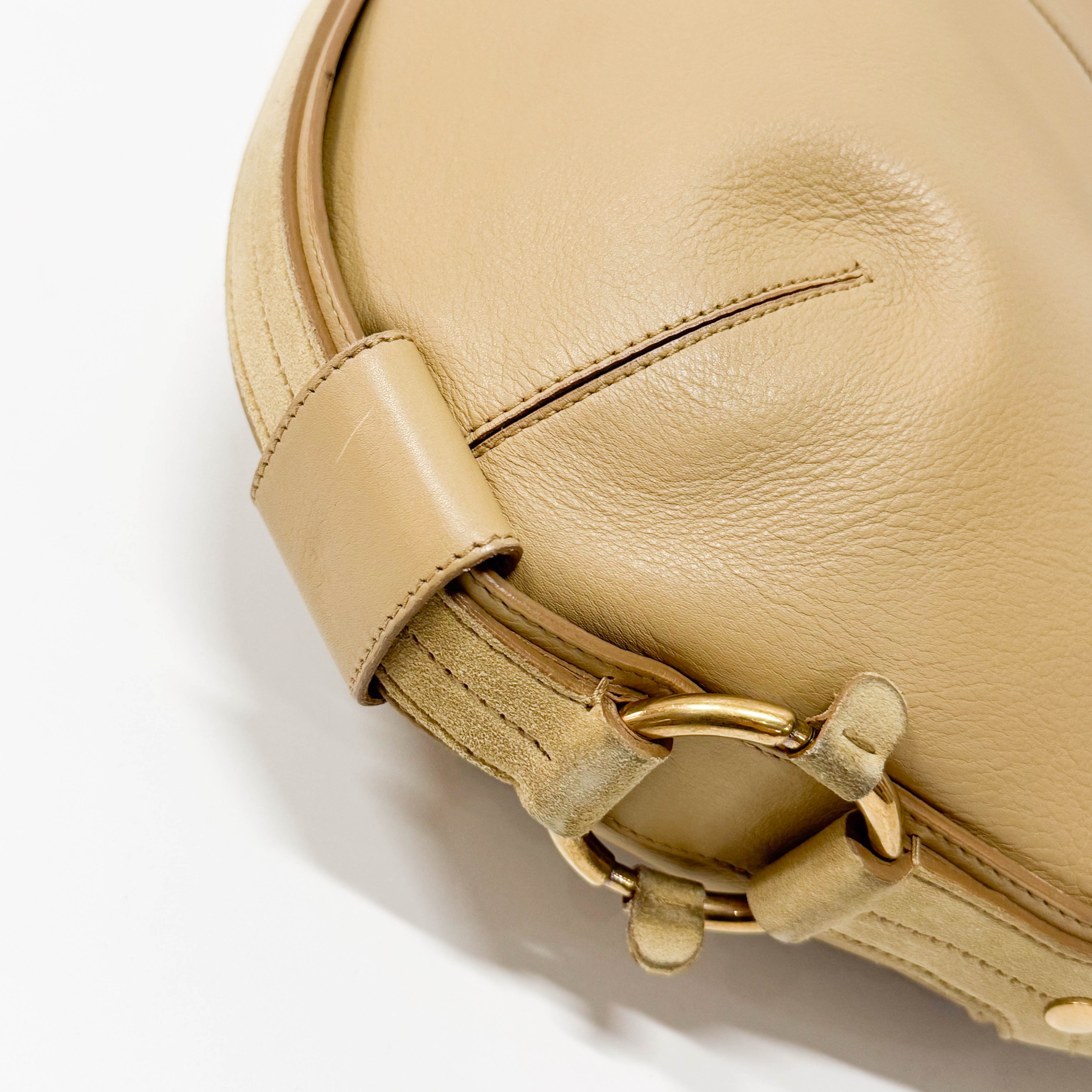 Yellow Leather Shoulder Bag