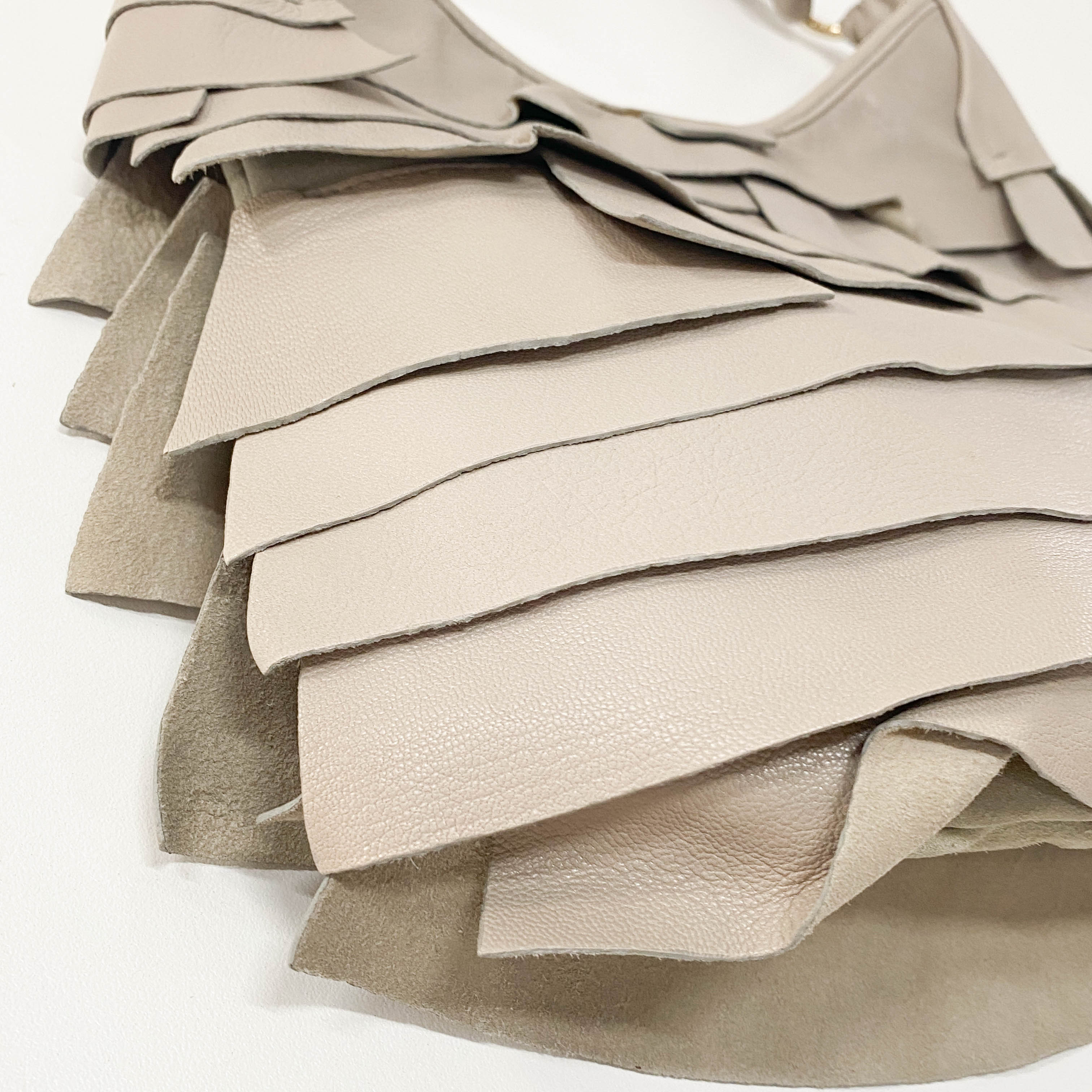 YSL Saint-Tropez Grey Leather Shoulder Bag