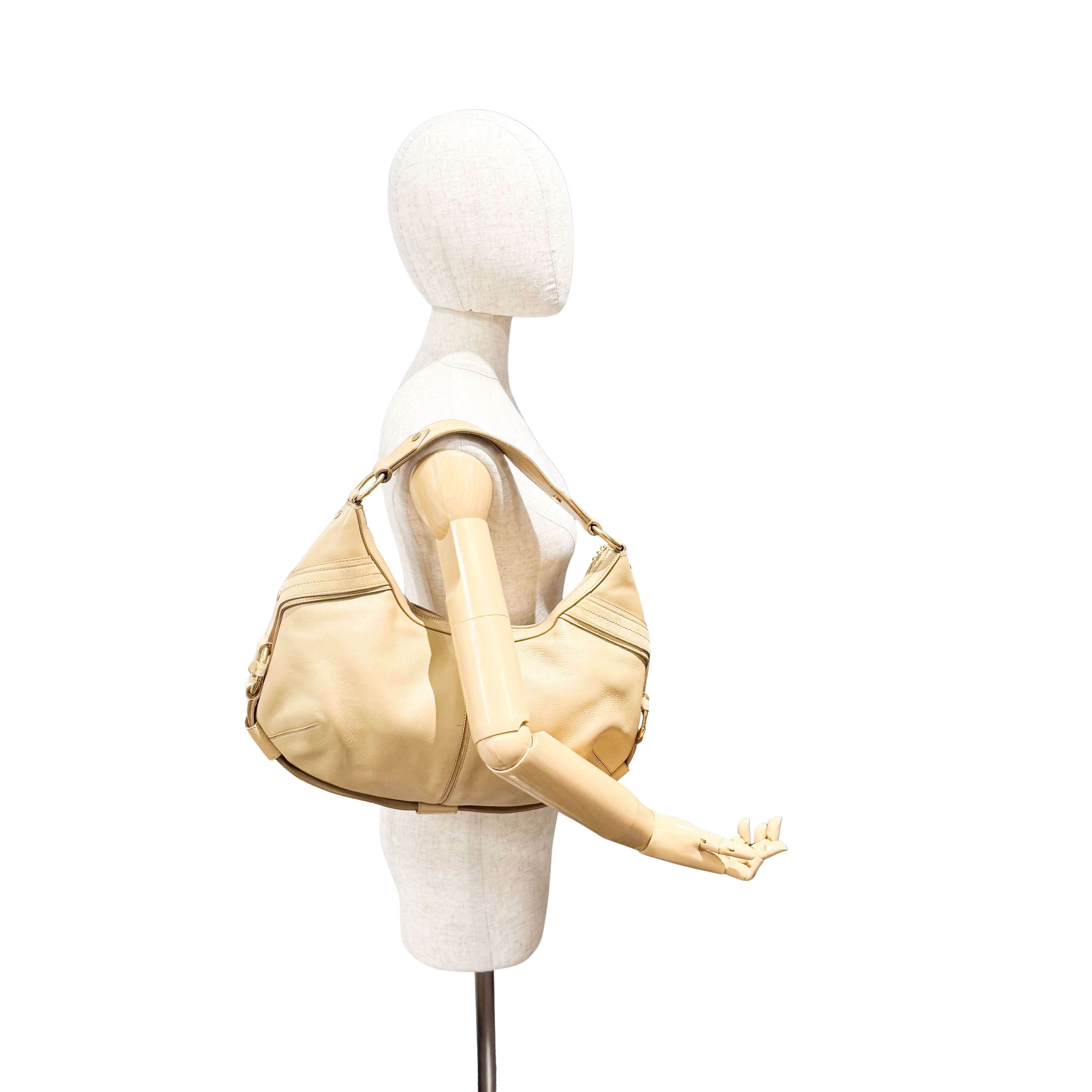 Yellow Leather Shoulder Bag