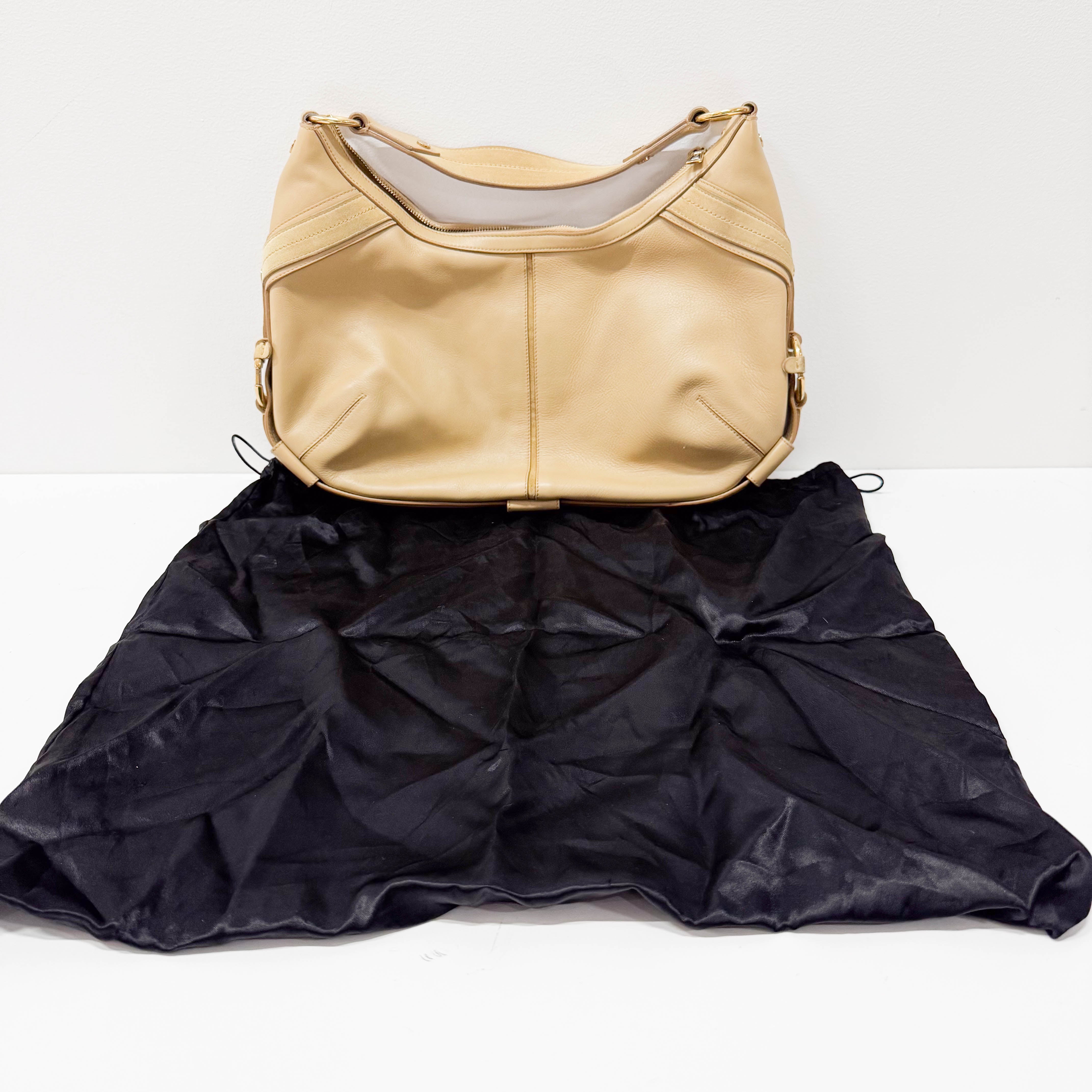 Yellow Leather Shoulder Bag