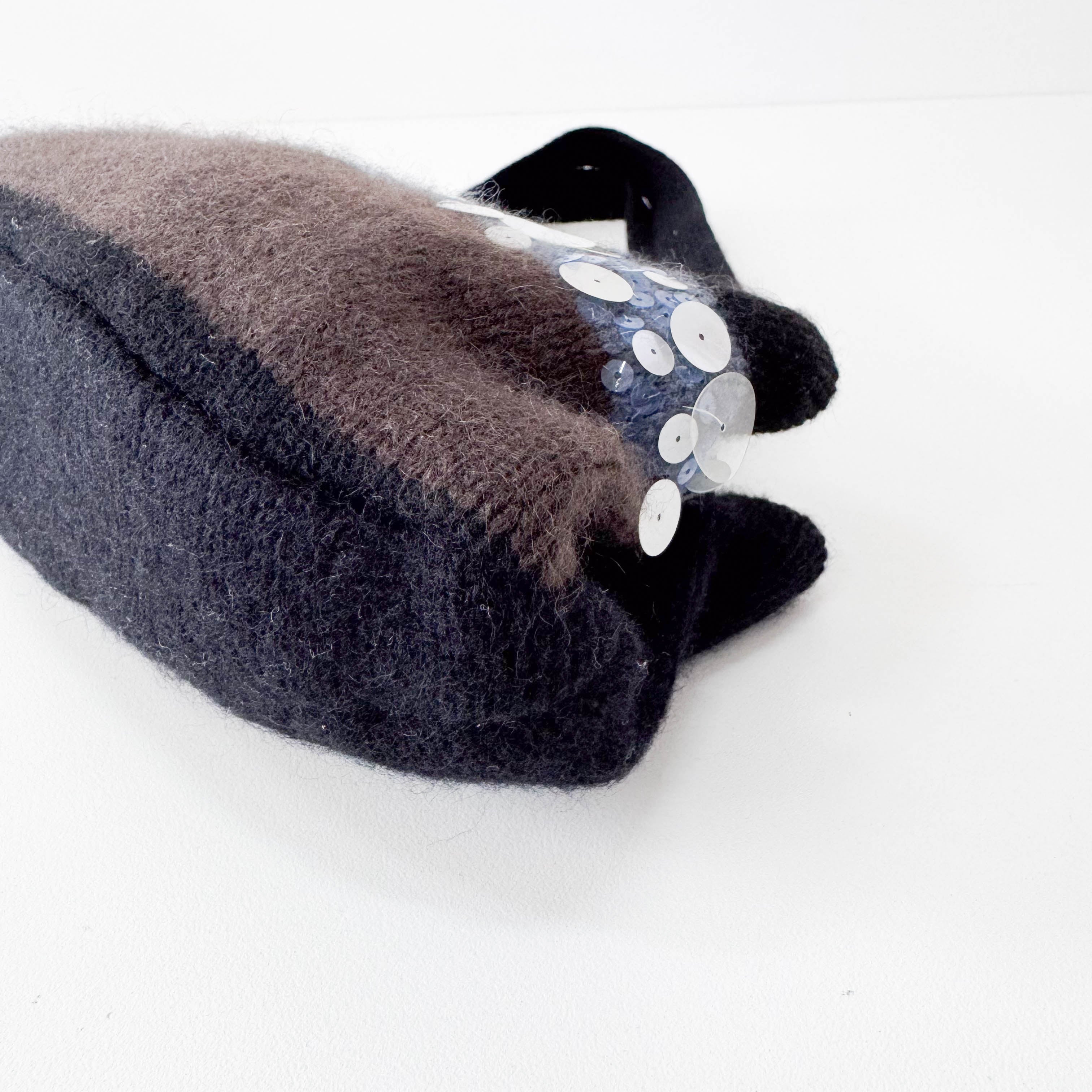 Cashmere with Sequin Embroidery Bag