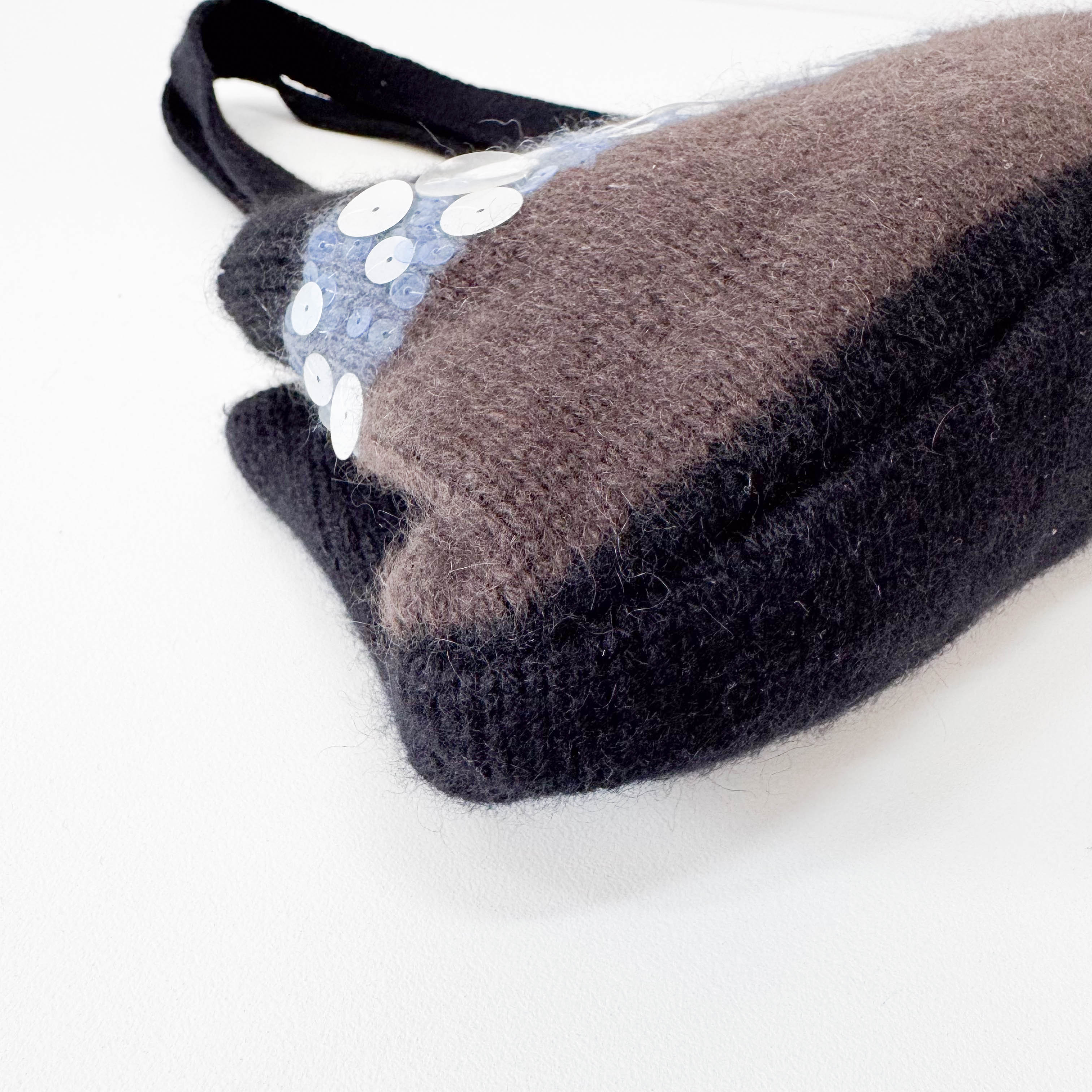 Cashmere with Sequin Embroidery Bag