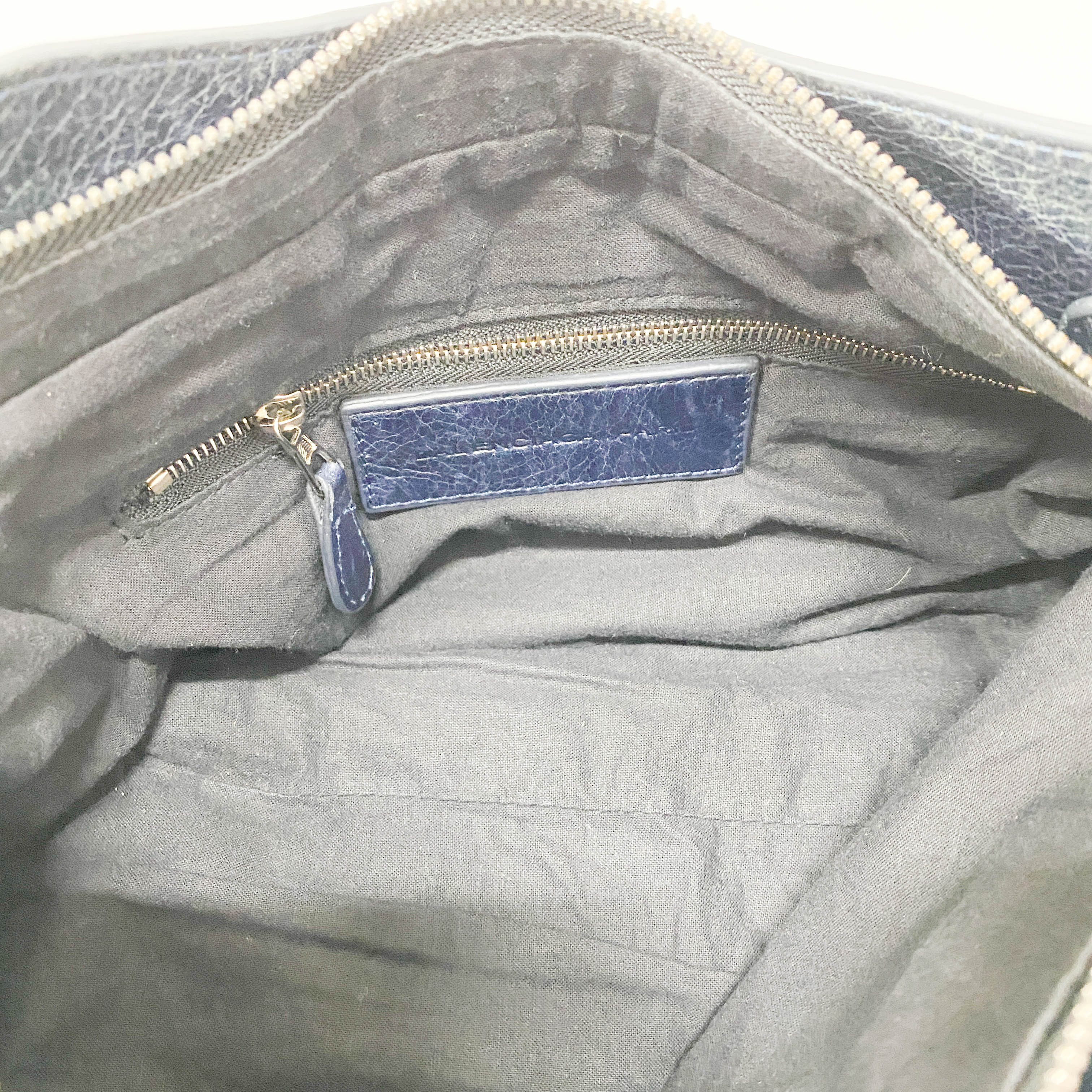 The First Black Leather Two Way Bag