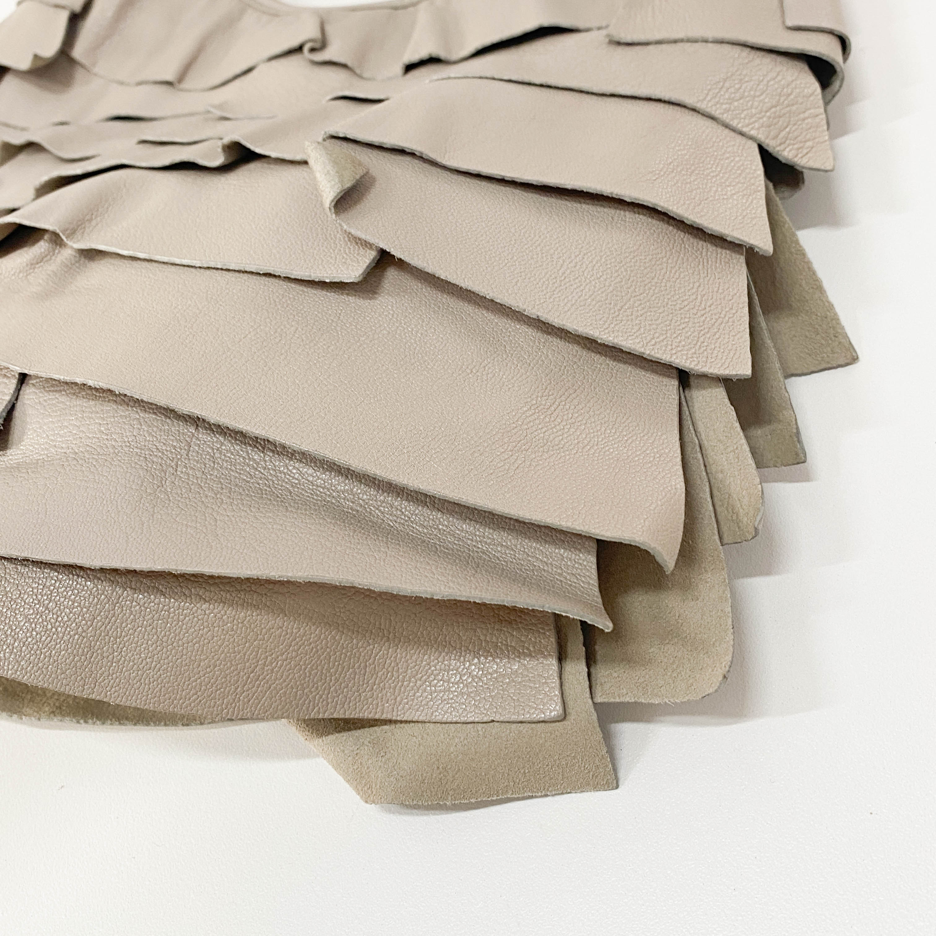 YSL Saint-Tropez Grey Leather Shoulder Bag