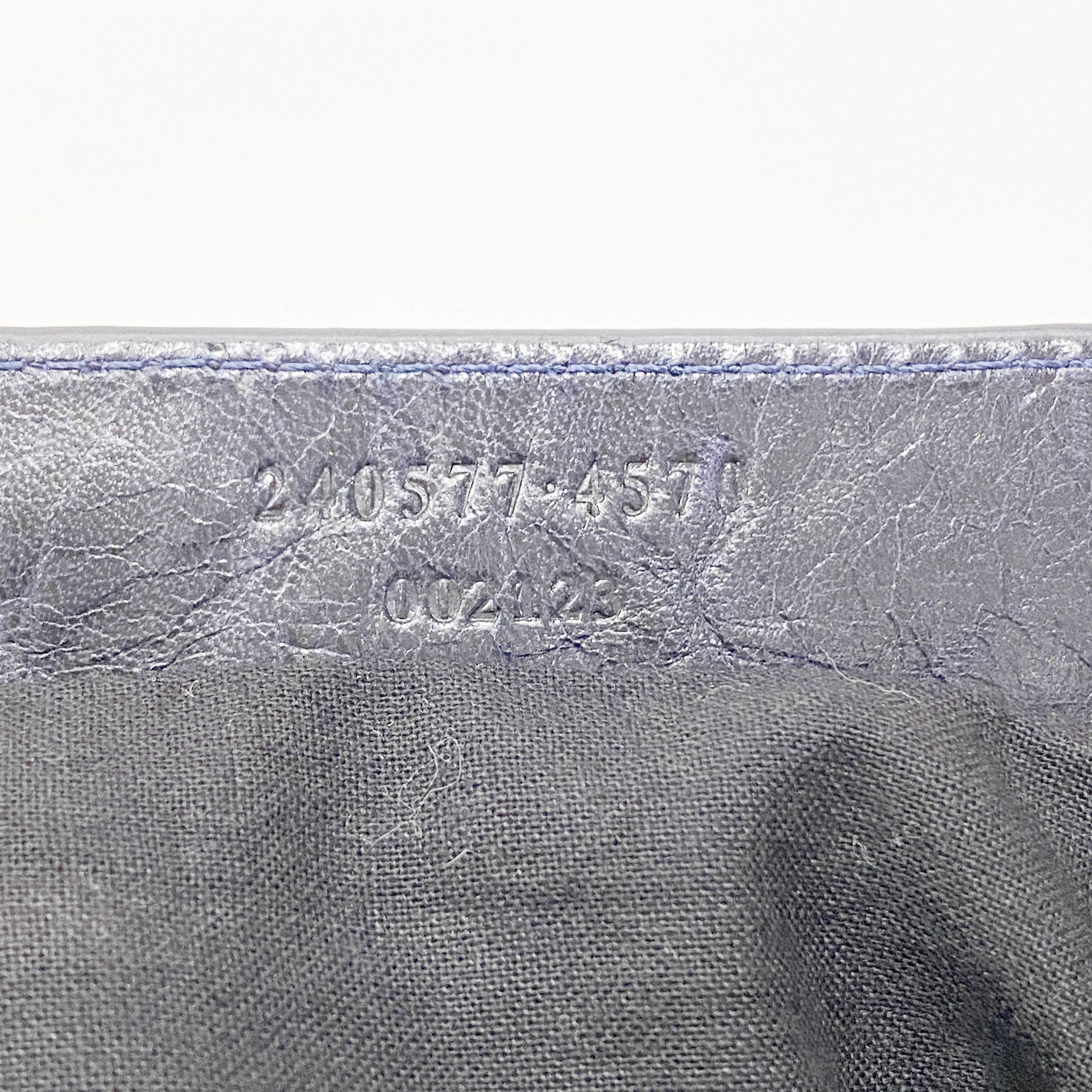 The First Black Leather Two Way Bag