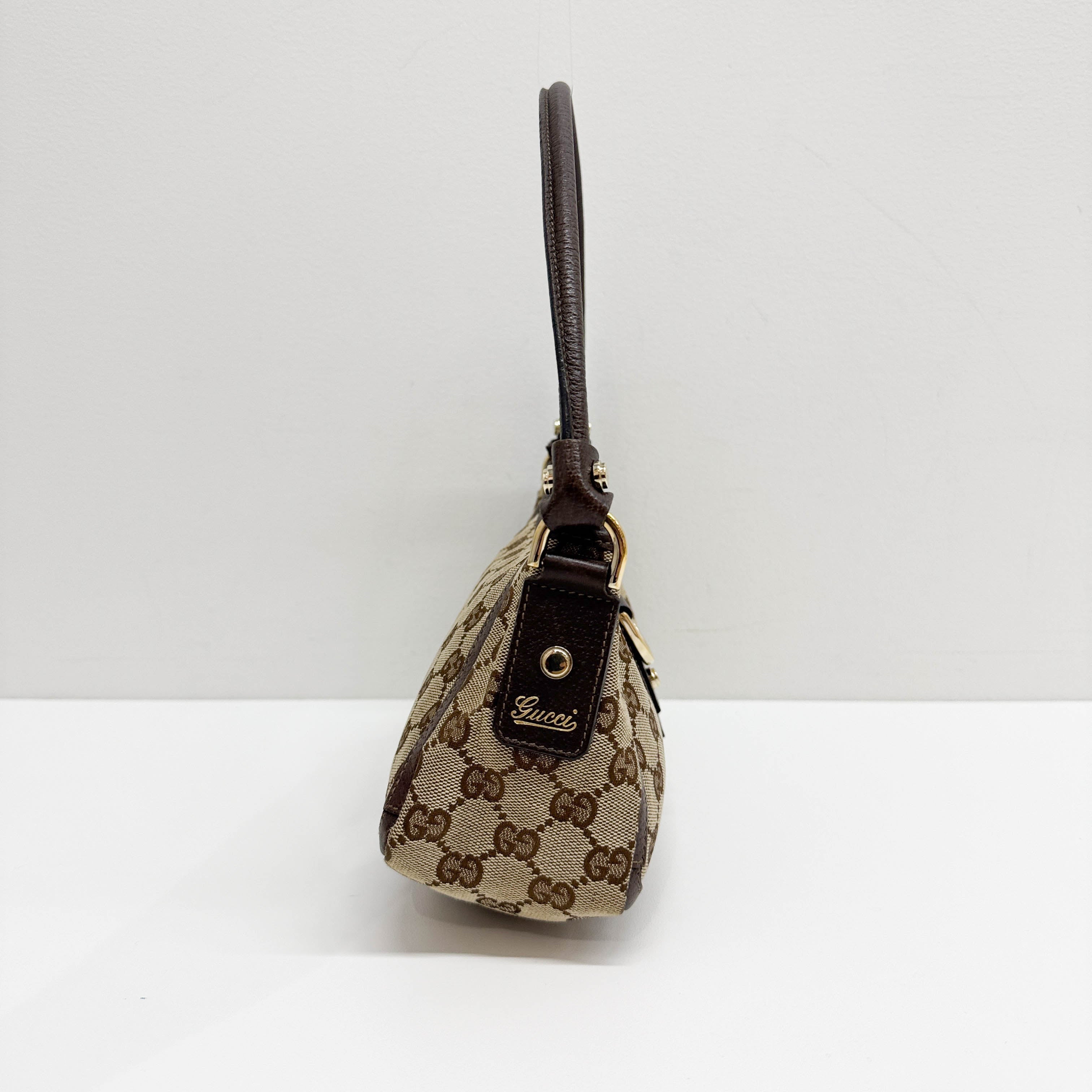 Abbey Brown GG Canvas Shoulder Bag