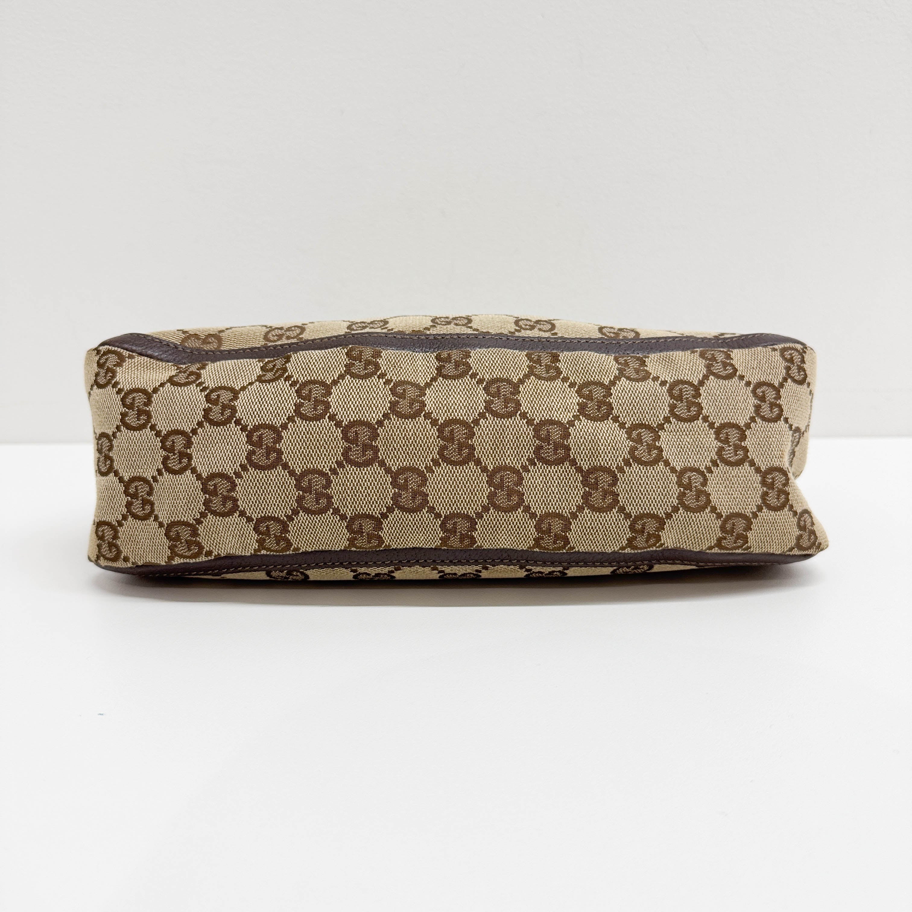 Abbey Brown GG Canvas Shoulder Bag