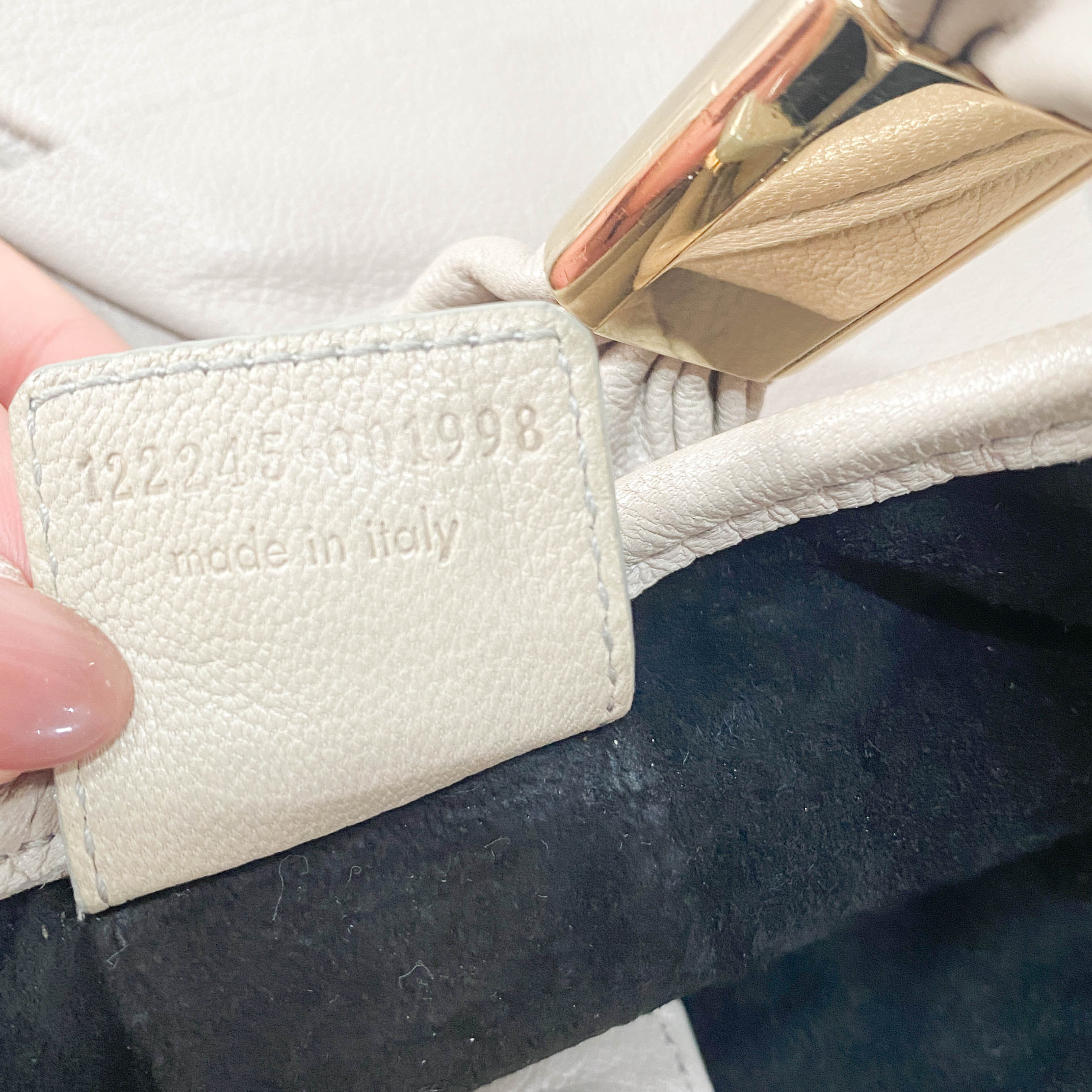 YSL Saint-Tropez Grey Leather Shoulder Bag