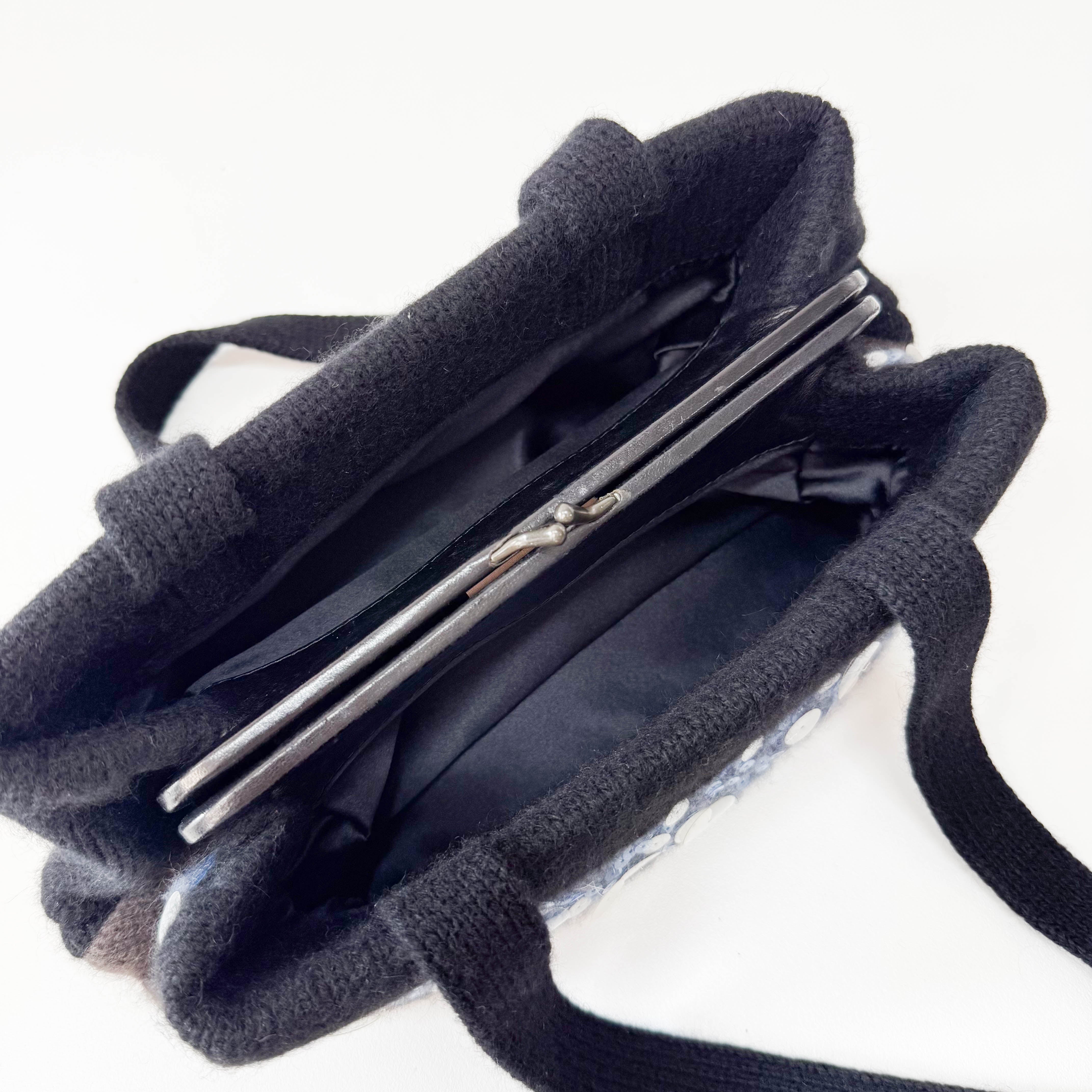 Cashmere with Sequin Embroidery Bag