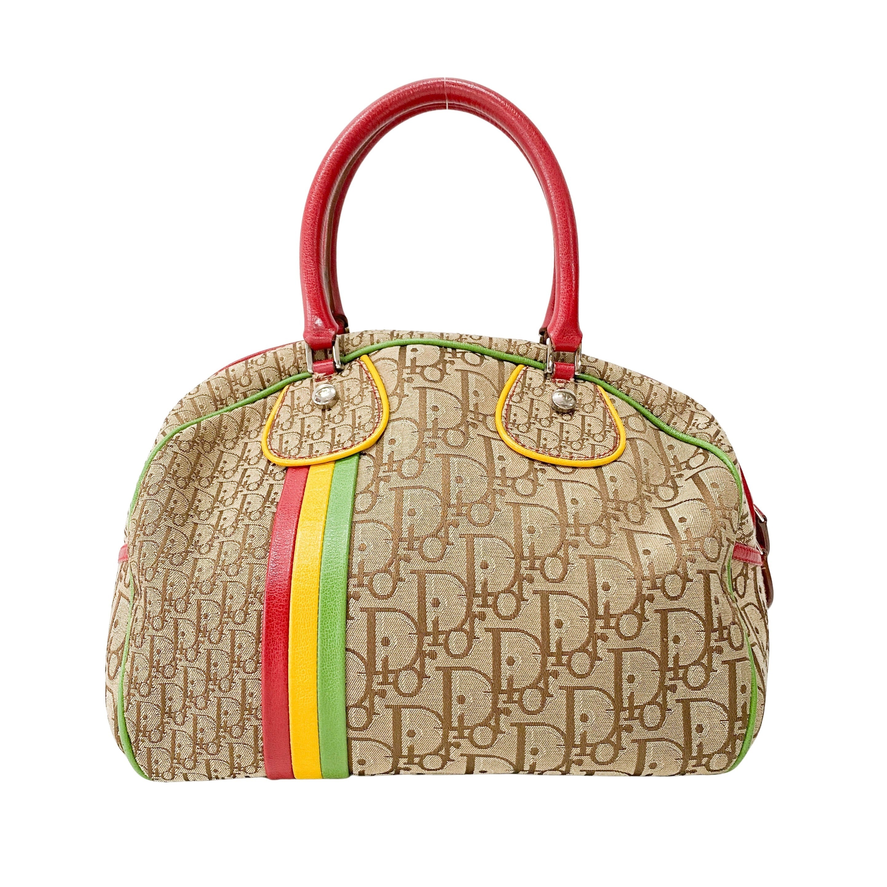 Trotter Brown Canvas Handbag