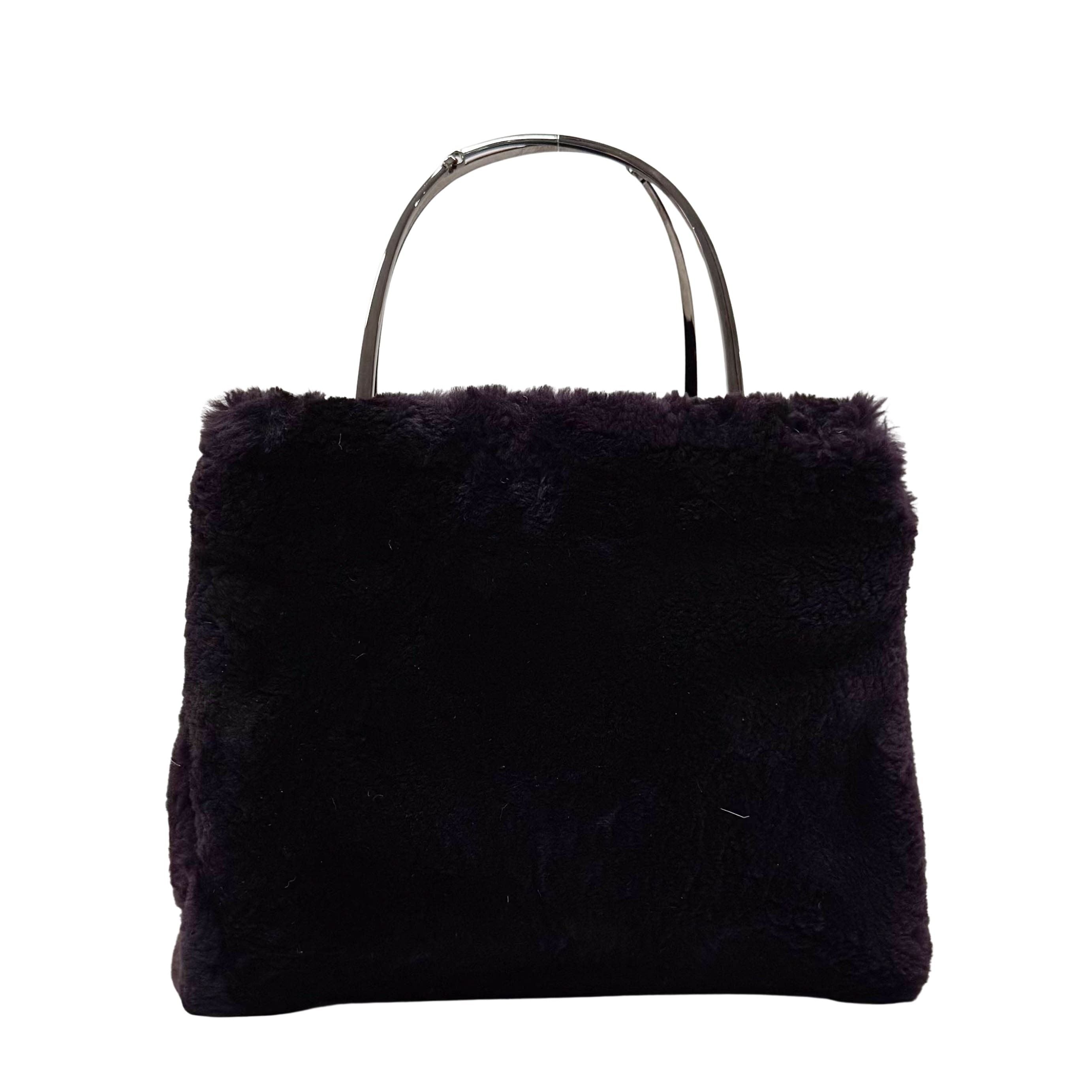 Dark Brown Fur Handbag