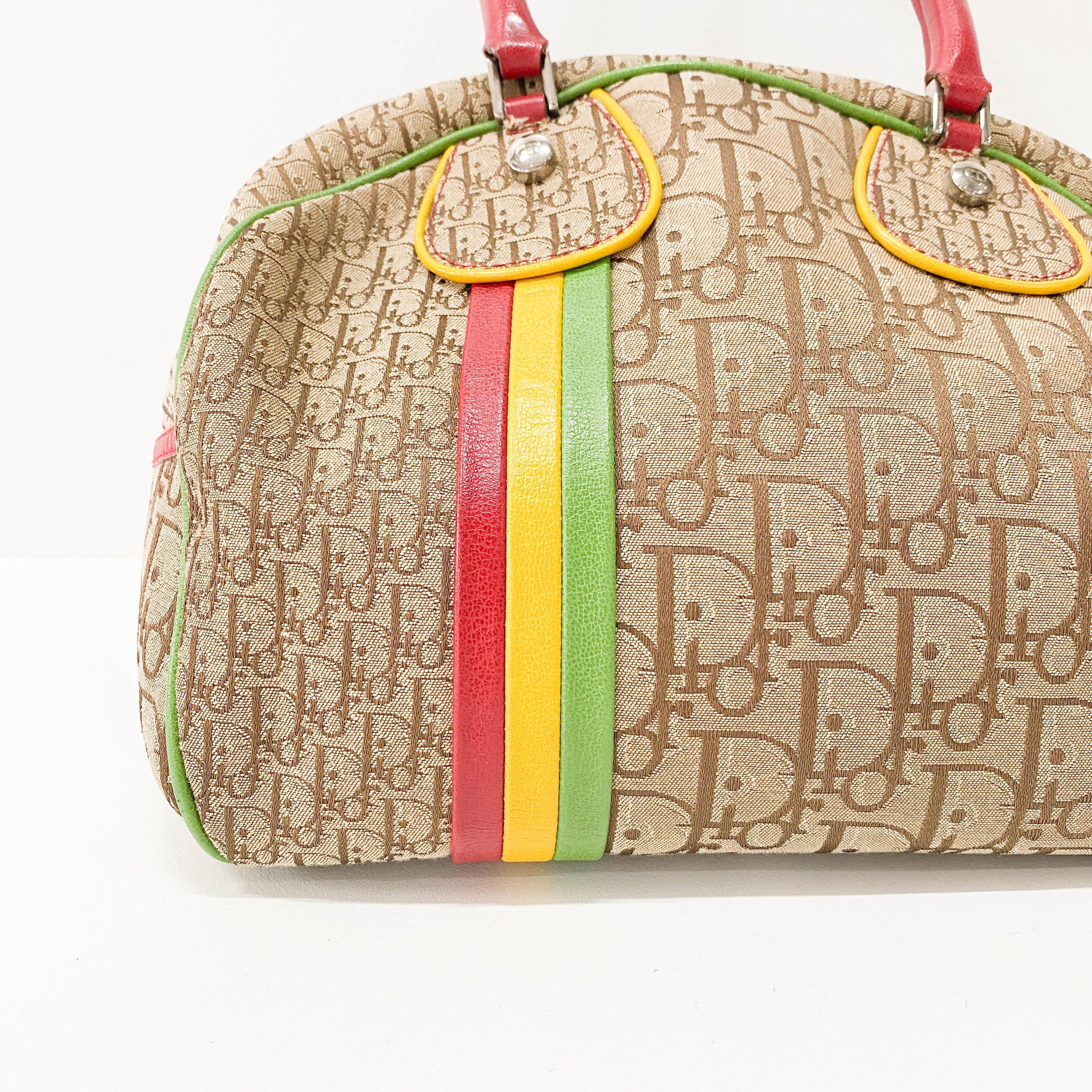 Trotter Brown Canvas Handbag