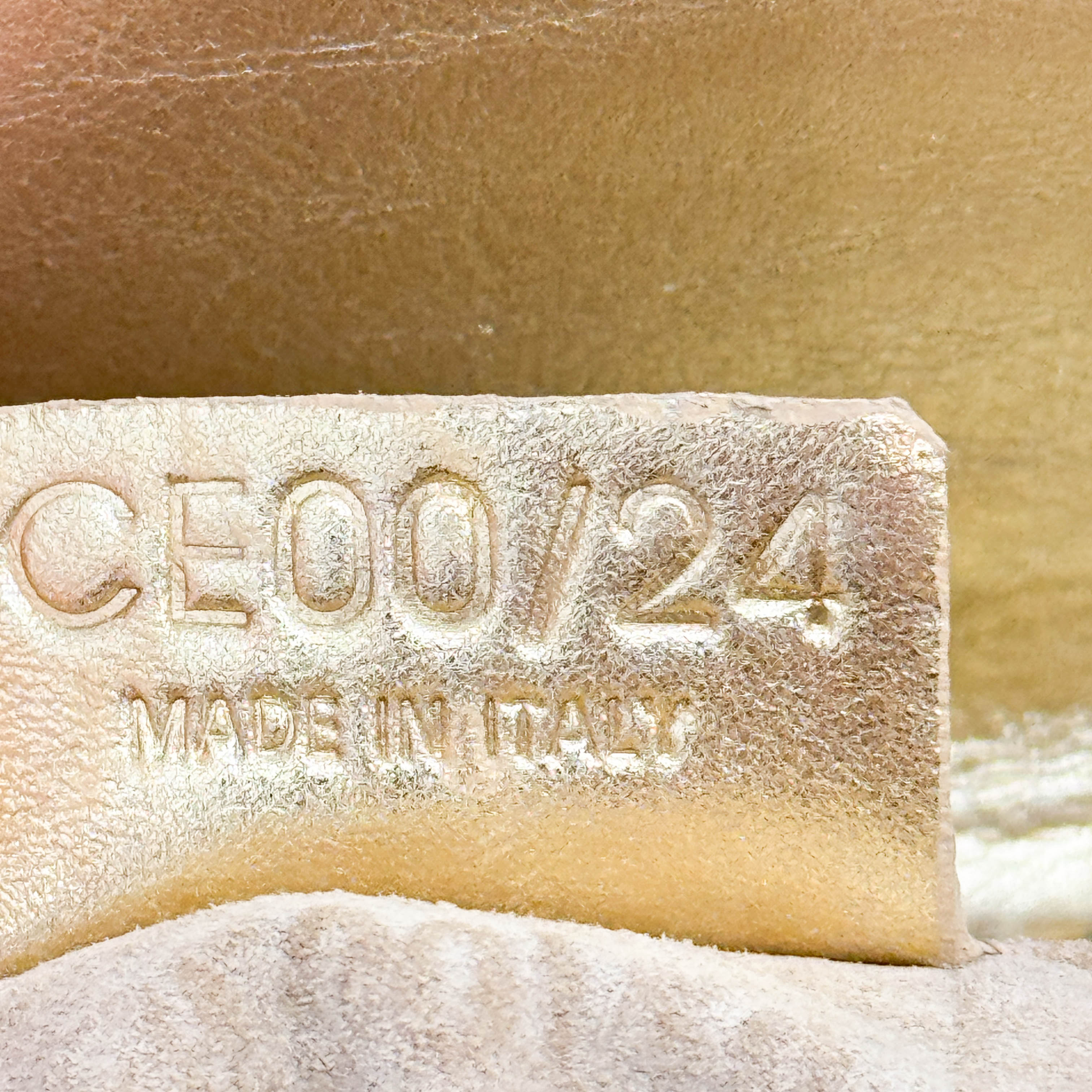 Gold Leather Shoulder Bag