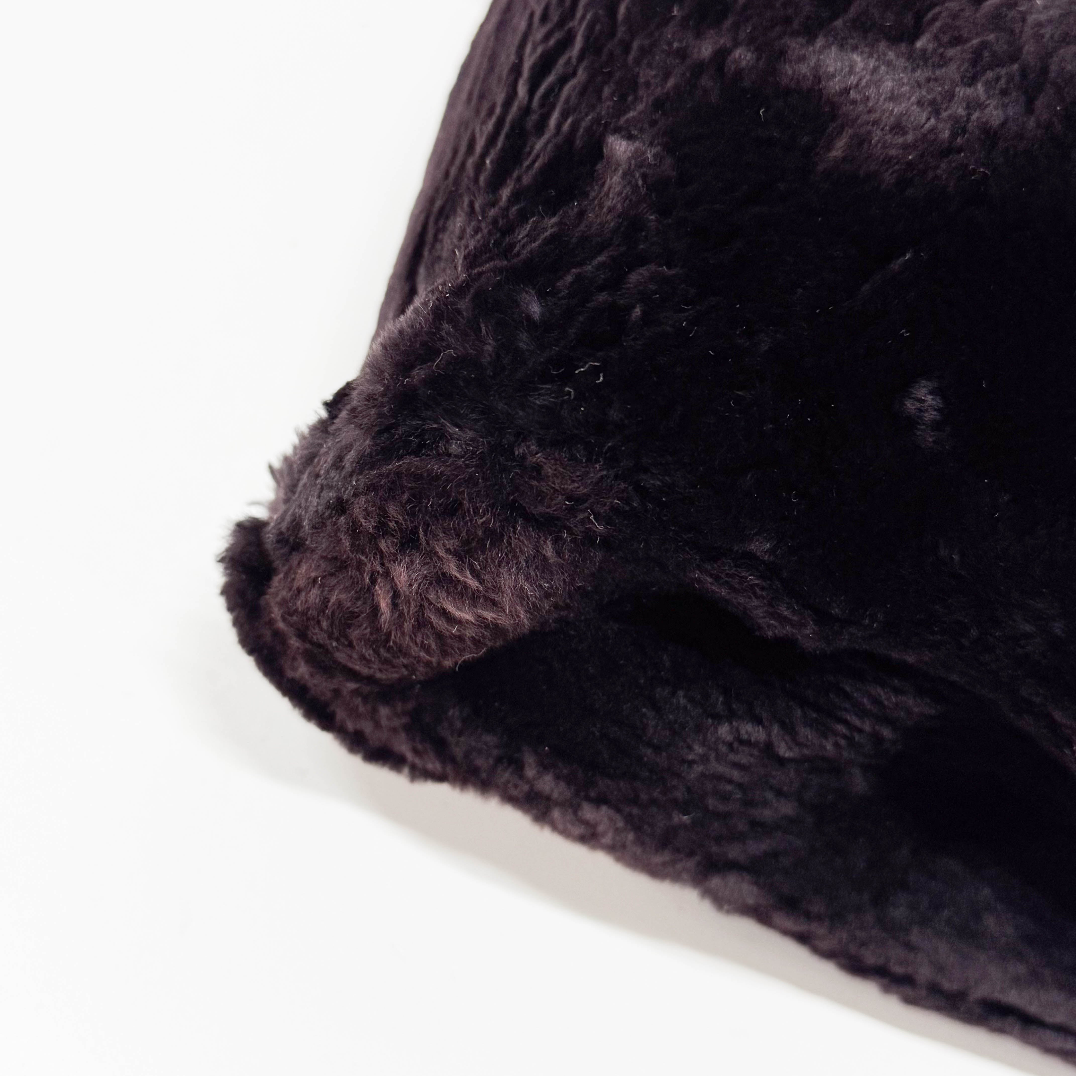 Dark Brown Fur Handbag