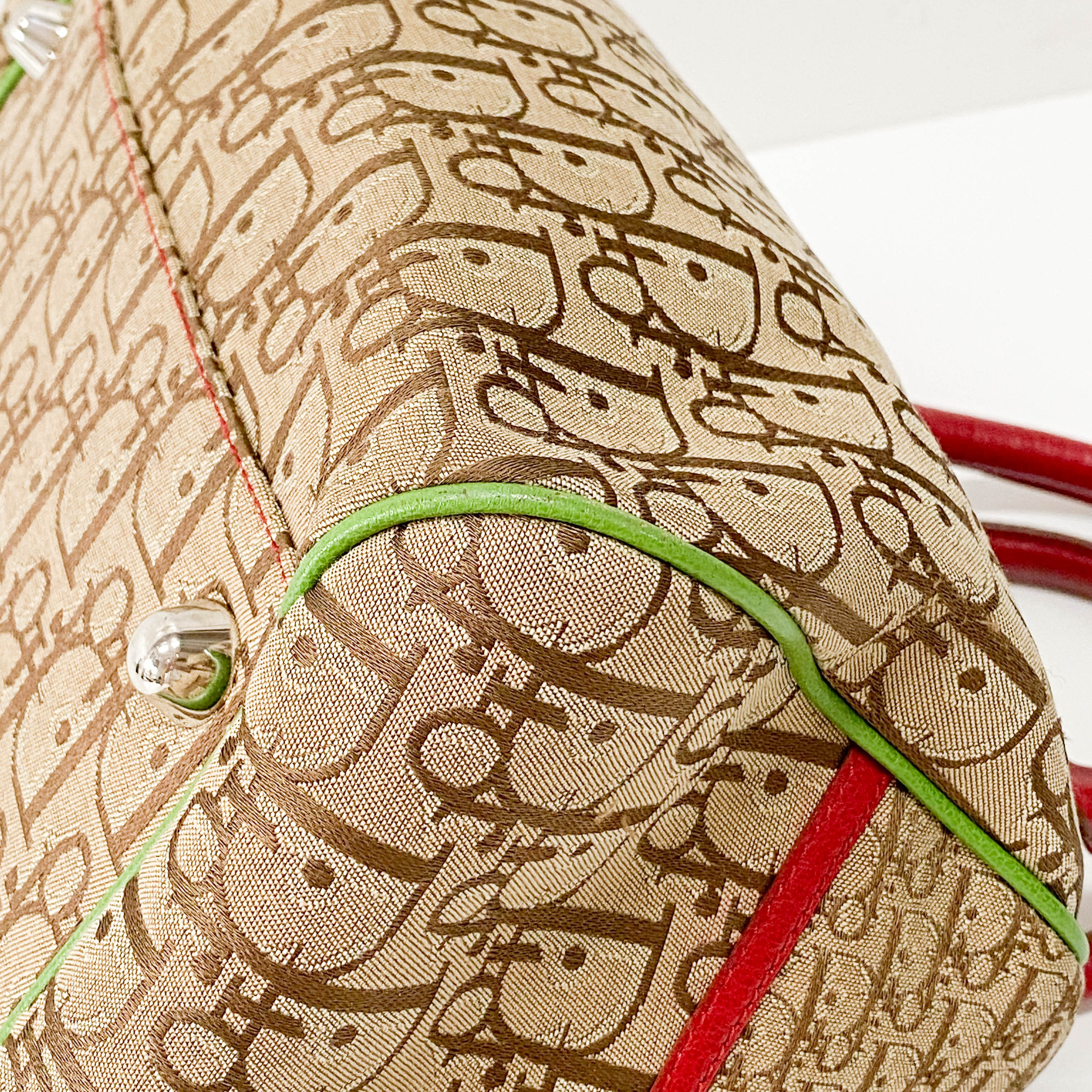 Trotter Brown Canvas Handbag