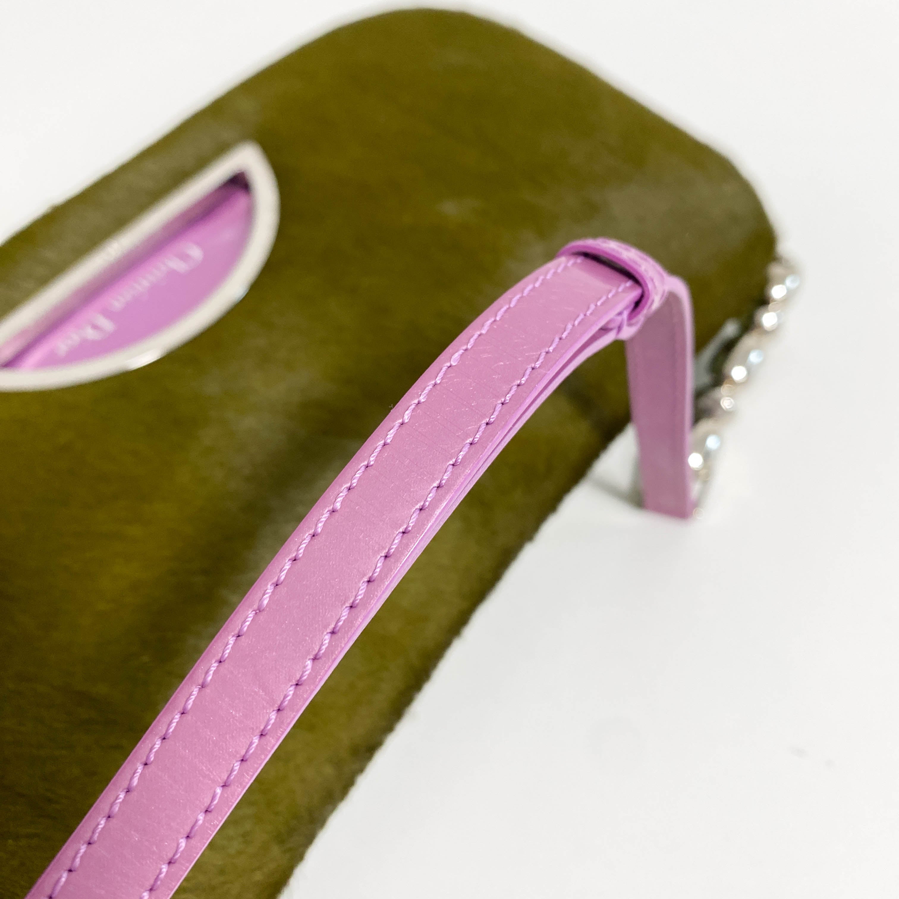 Malice Pearl Khaki Pony Hair Shoulder Bag