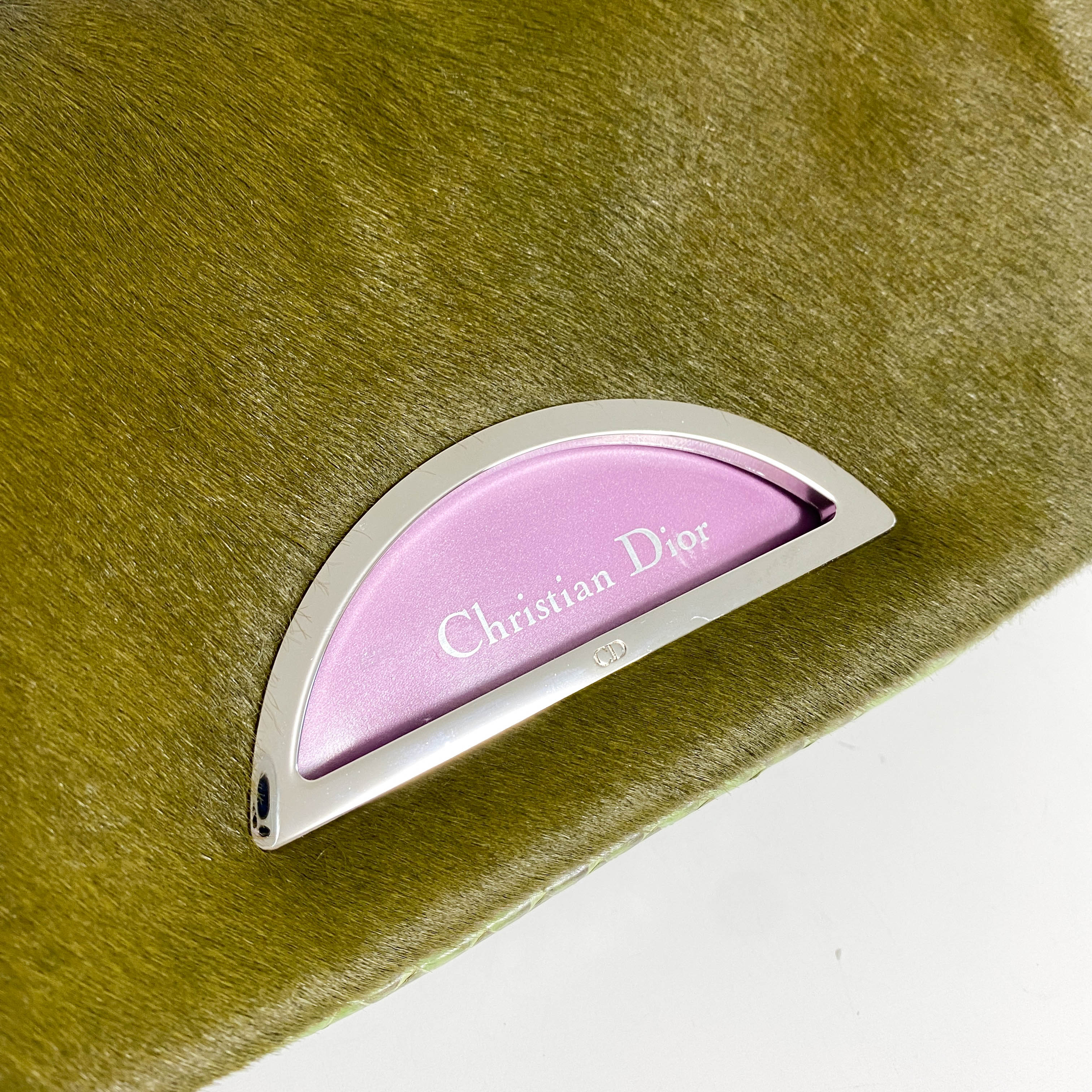 Malice Pearl Khaki Pony Hair Shoulder Bag