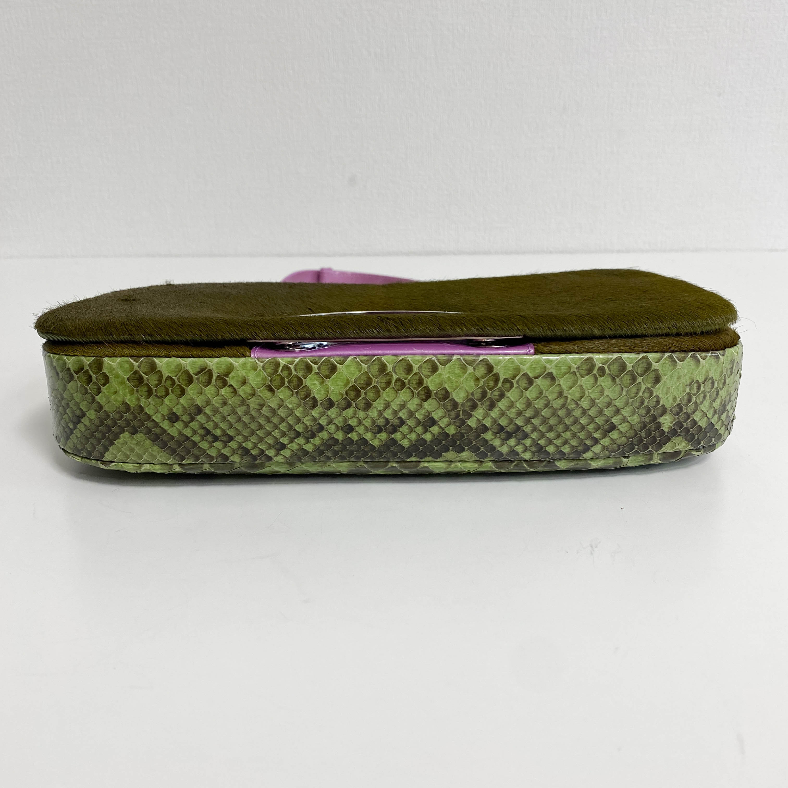 Malice Pearl Khaki Pony Hair Shoulder Bag