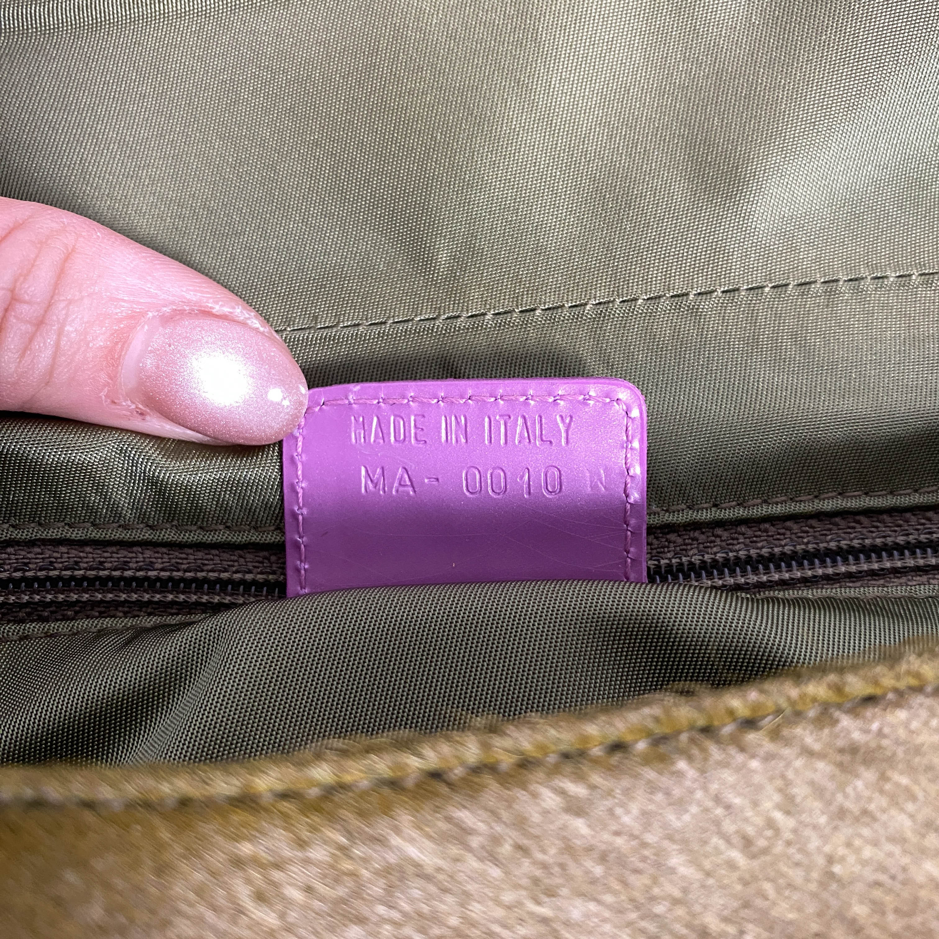 Malice Pearl Khaki Pony Hair Shoulder Bag