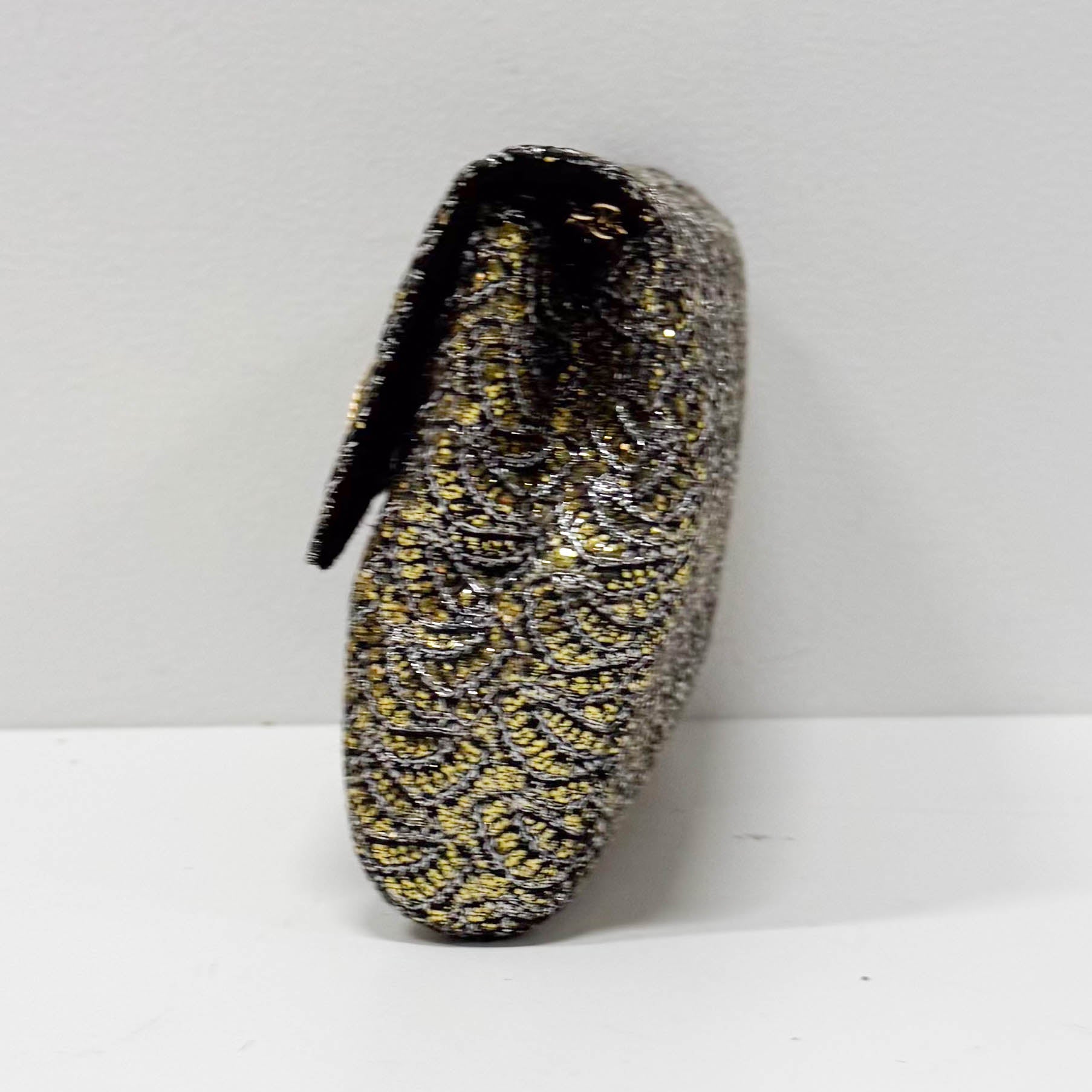 Gold Sequin Chain Shoulder Bag