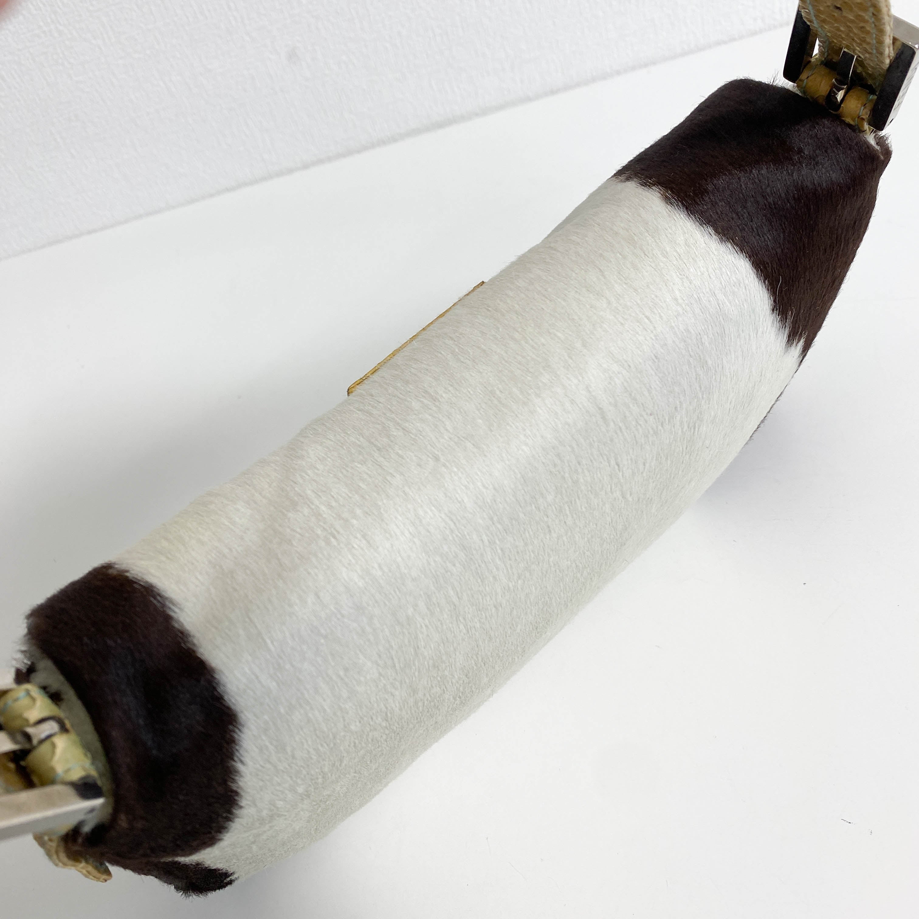 Baguette Pony Hair Cowhide Print Shoulder Bag