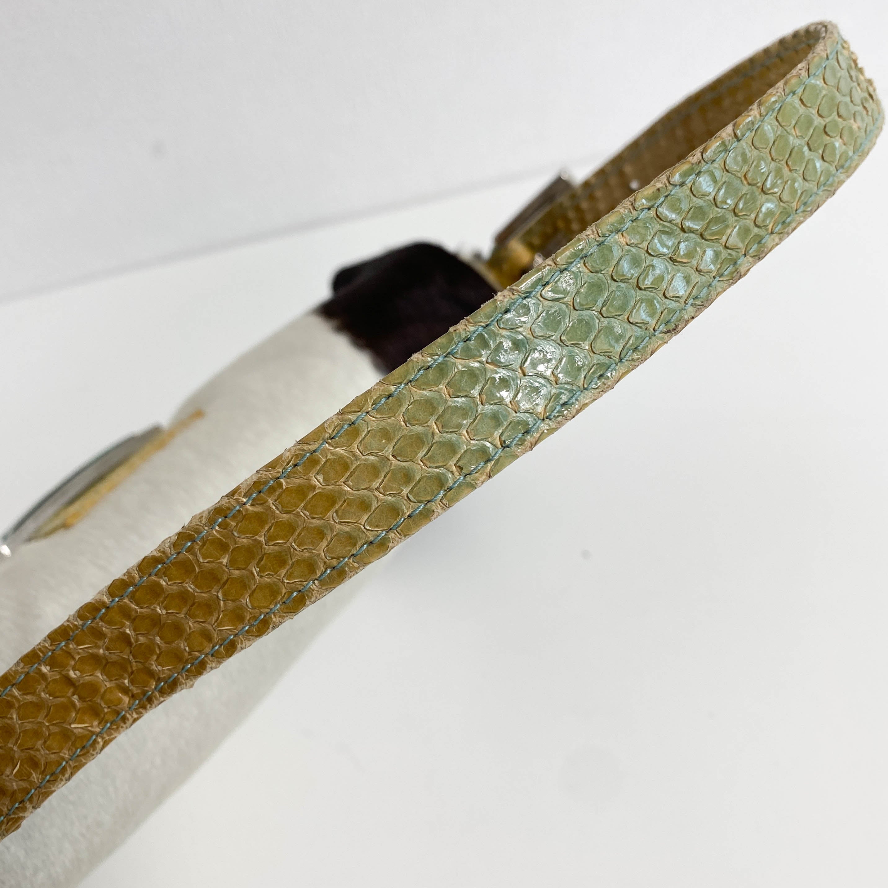 Baguette Pony Hair Cowhide Print Shoulder Bag