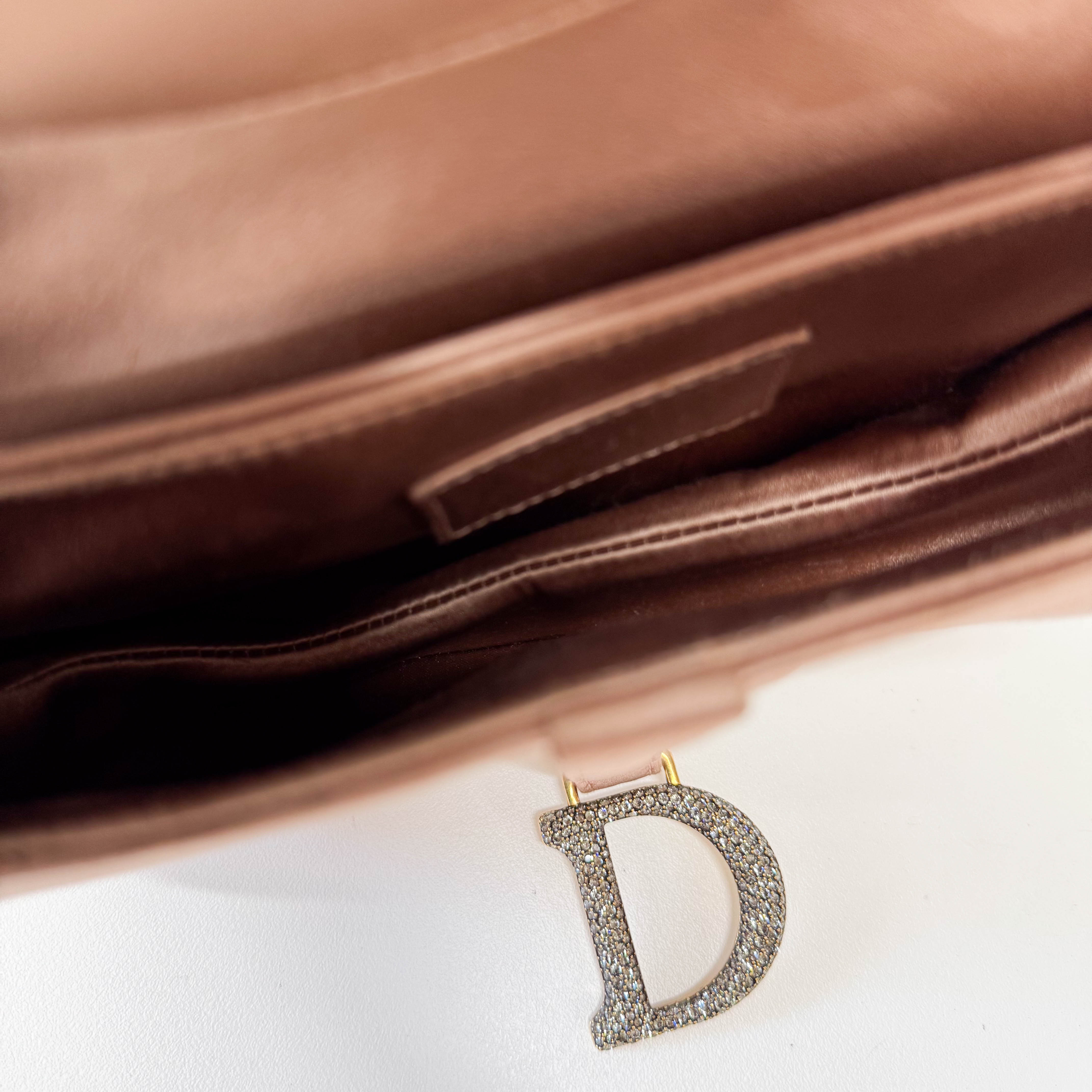 Mini Saddle Rose Satin Bag