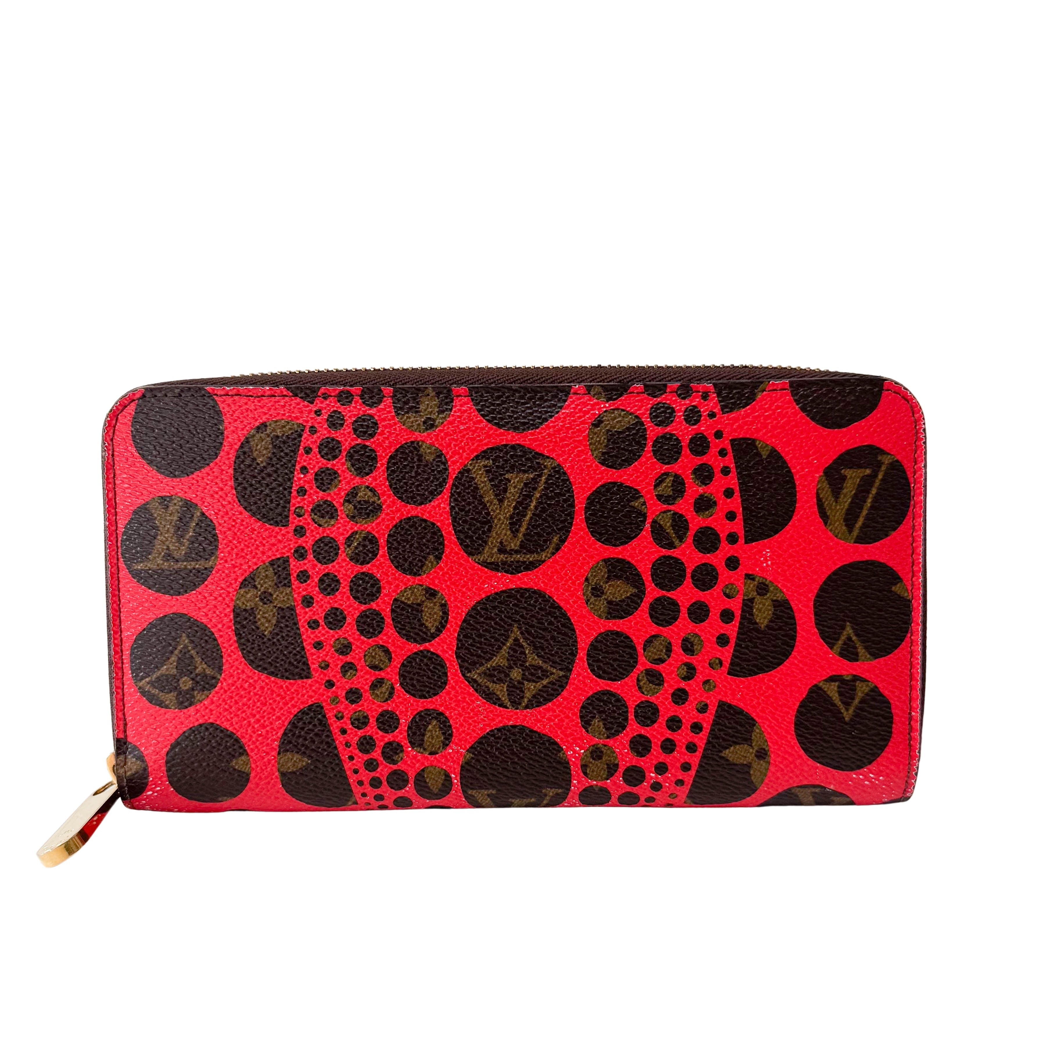 LV x Yayoi Kusama 2012 Monogram Brown Canvas Wallet