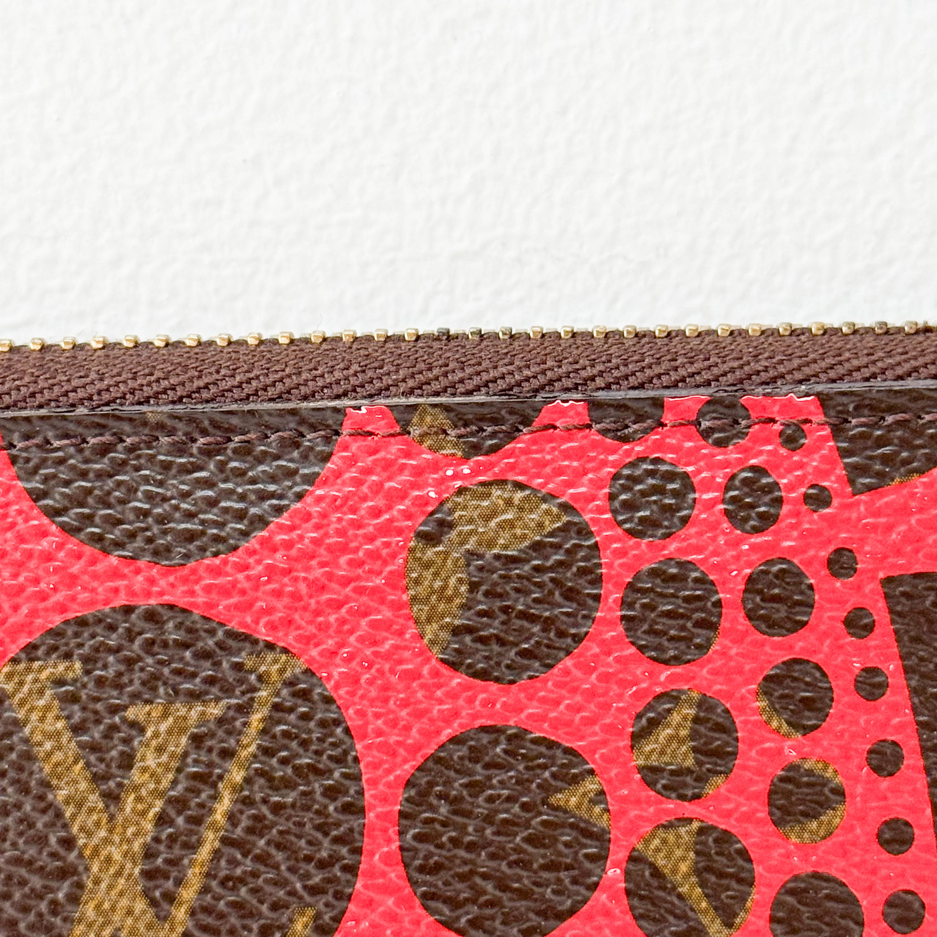 LV x Yayoi Kusama 2012 Monogram Brown Canvas Wallet