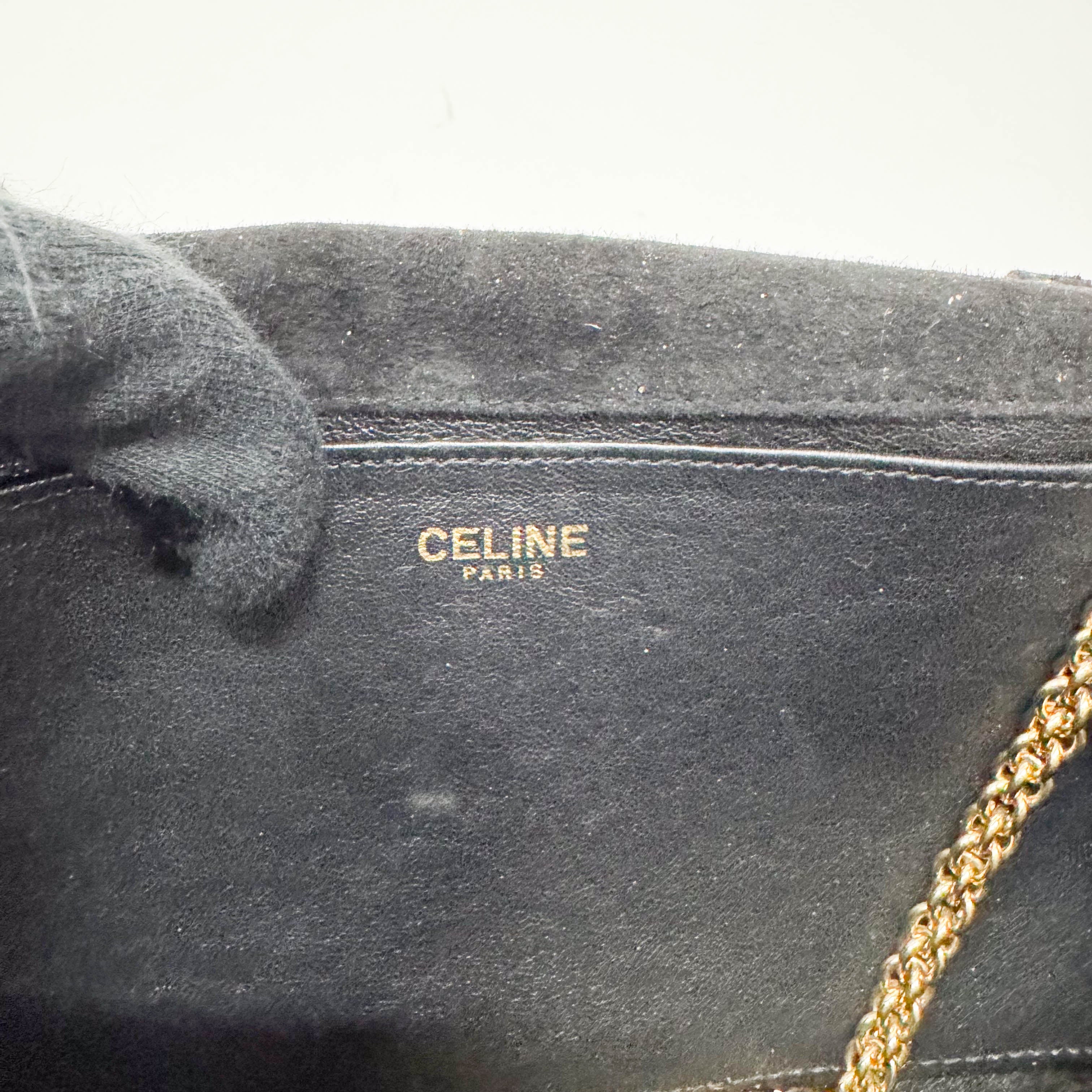 Gold Sequin Chain Shoulder Bag