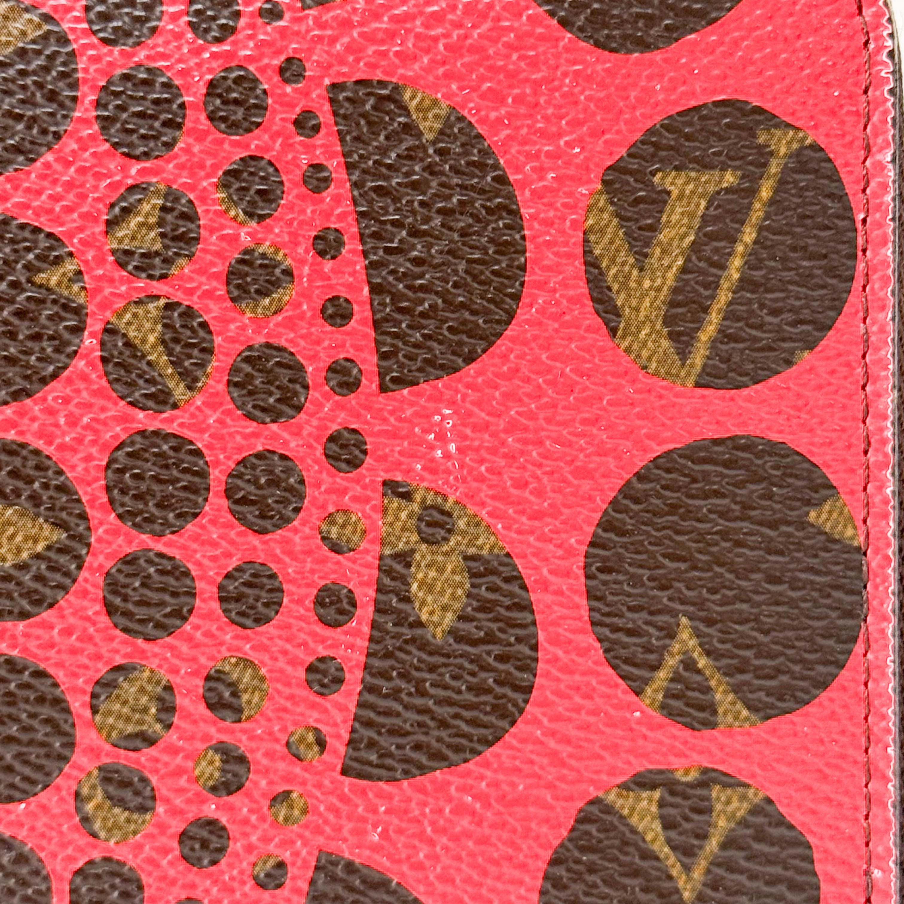 LV x Yayoi Kusama 2012 Monogram Brown Canvas Wallet