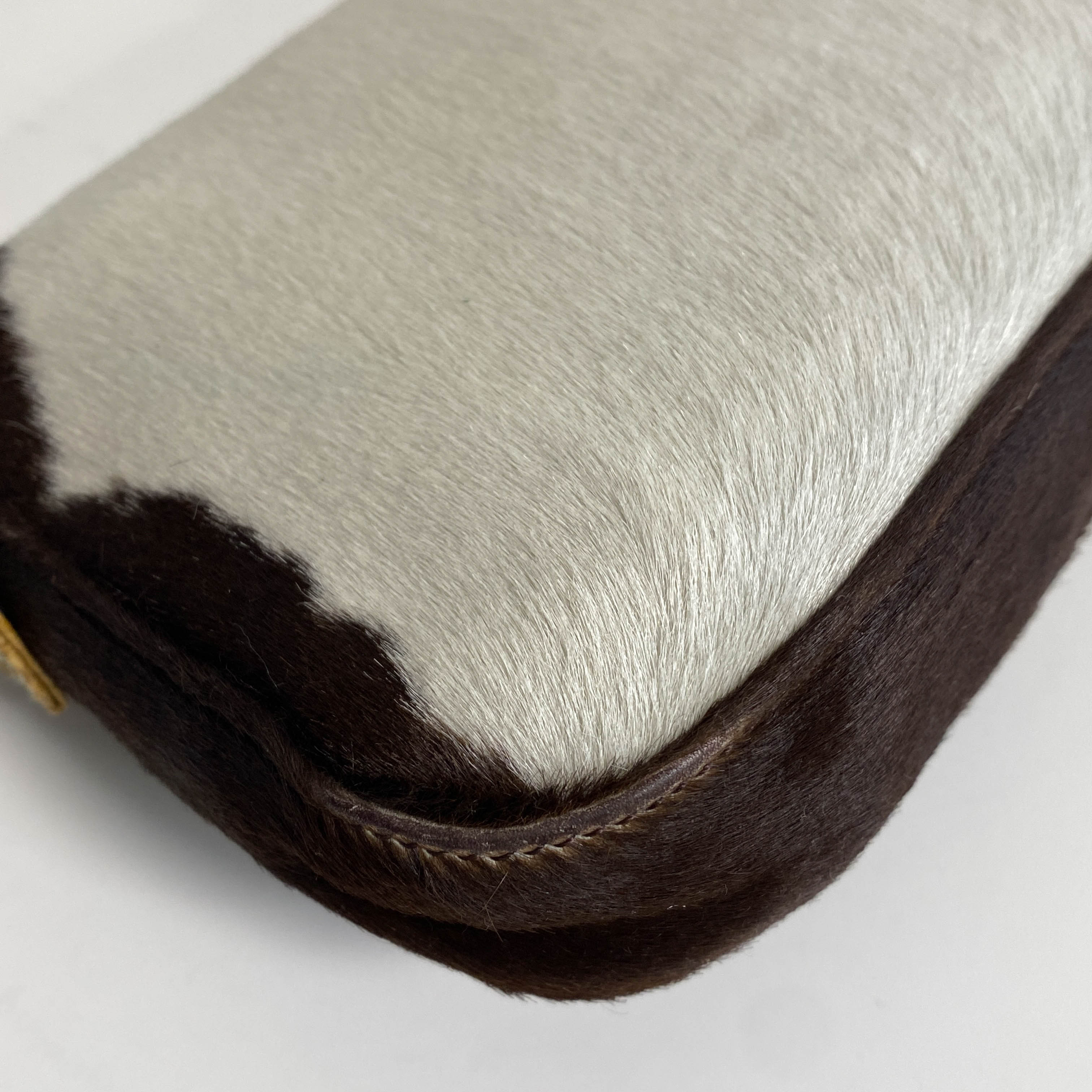 Baguette Pony Hair Cowhide Print Shoulder Bag