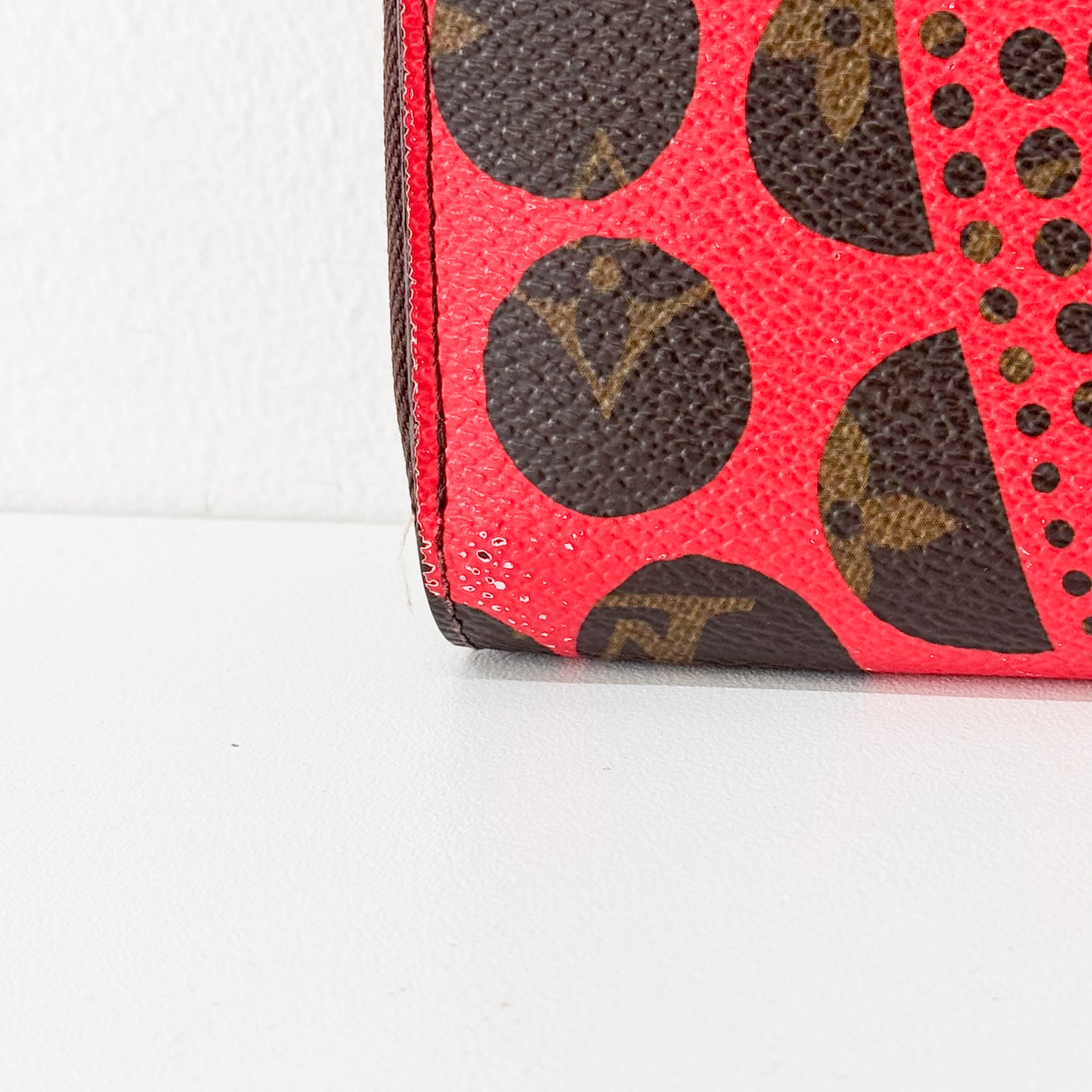 LV x Yayoi Kusama 2012 Monogram Brown Canvas Wallet