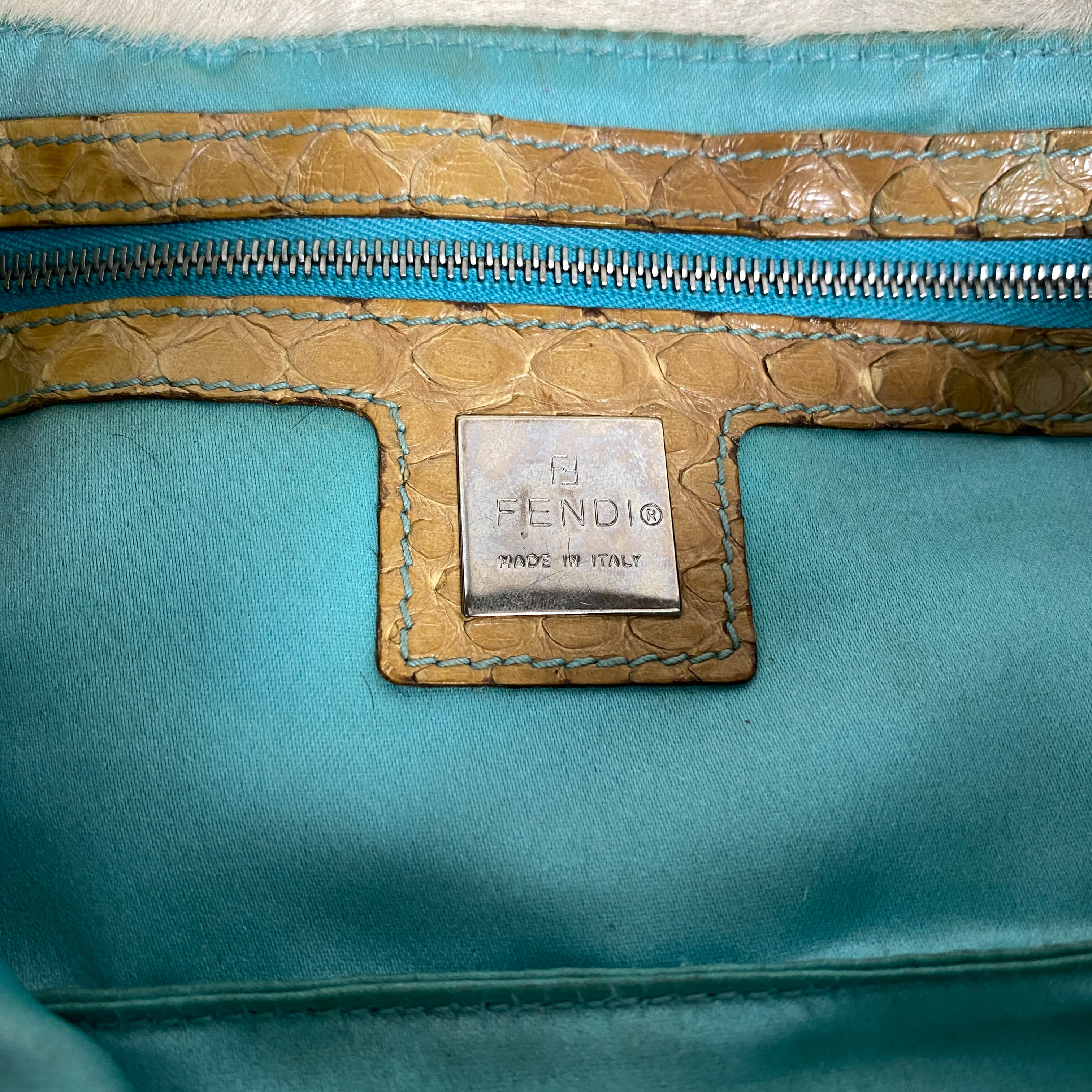 Baguette Pony Hair Cowhide Print Shoulder Bag