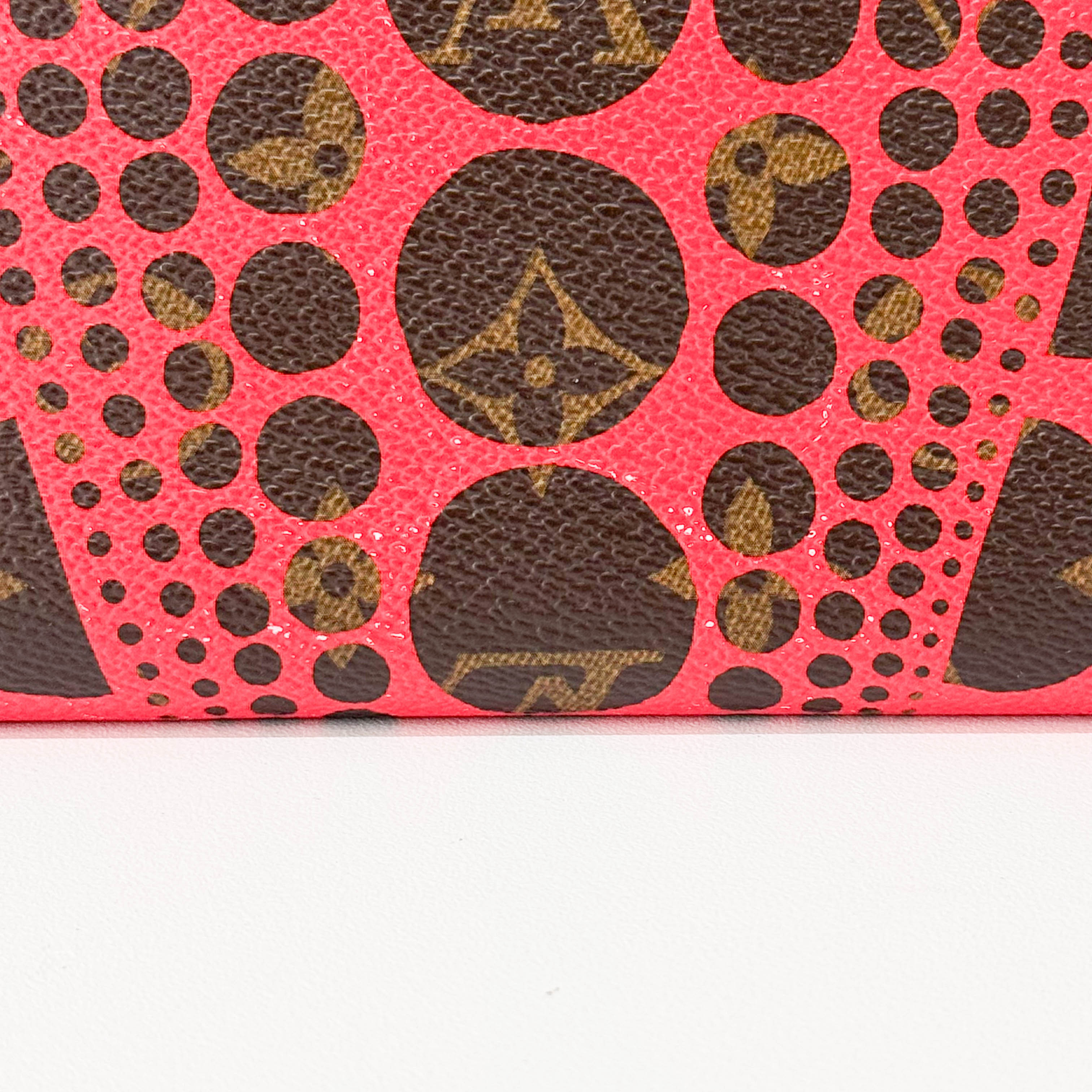 LV x Yayoi Kusama 2012 Monogram Brown Canvas Wallet