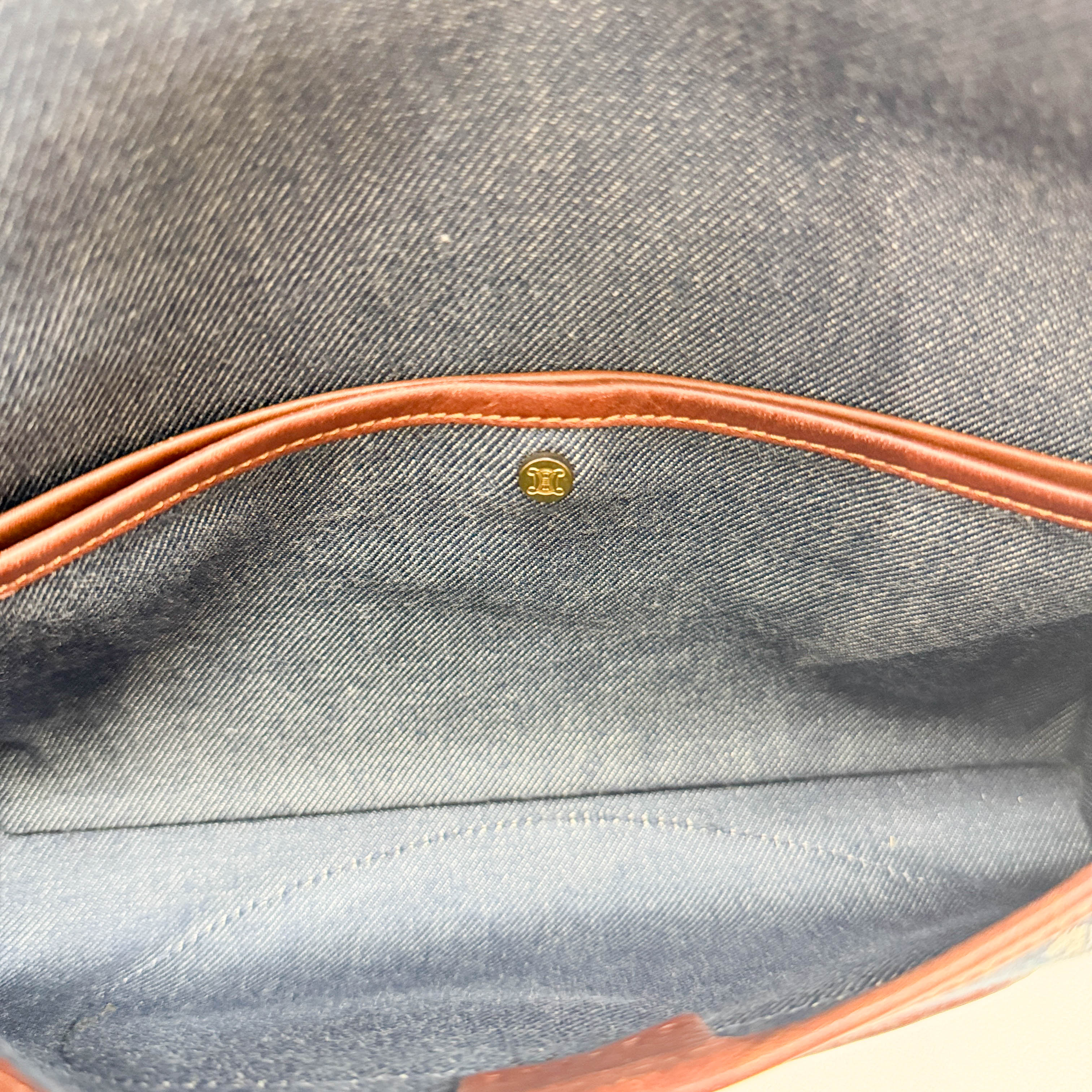 Poulbot Blue Paris Macadam Canvas Shoulder Bag