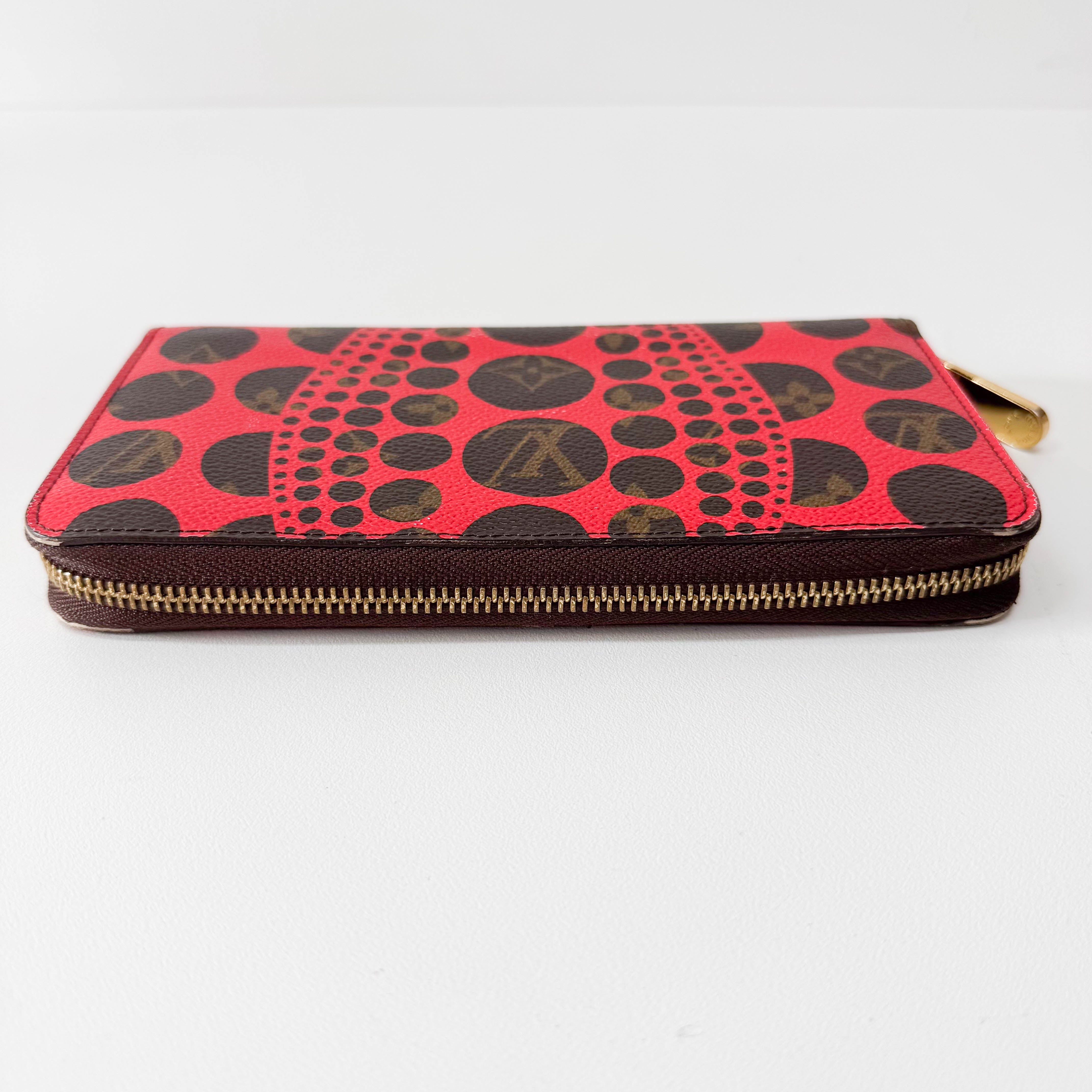 LV x Yayoi Kusama 2012 Monogram Brown Canvas Wallet