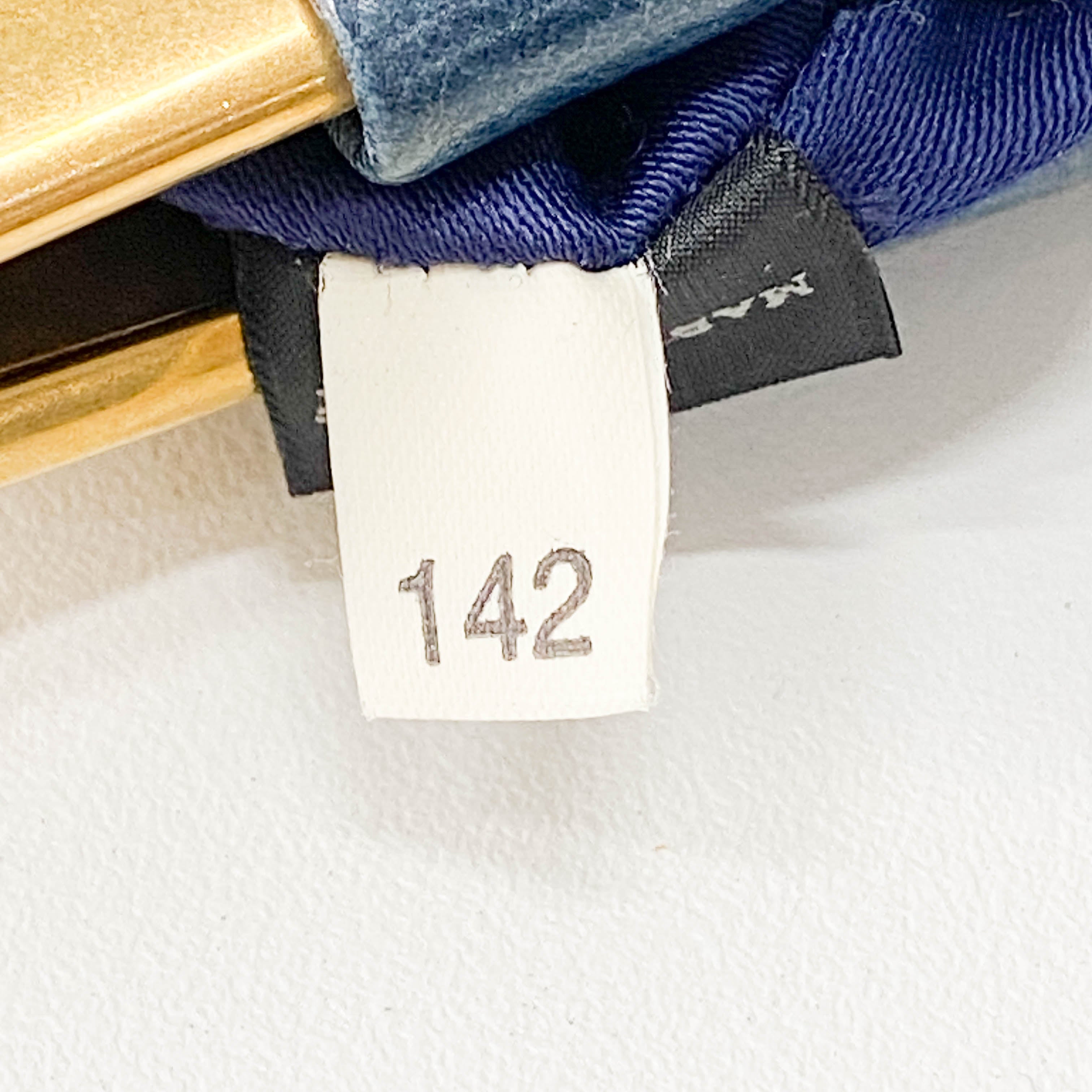 Blue Sequin Clutch Bag