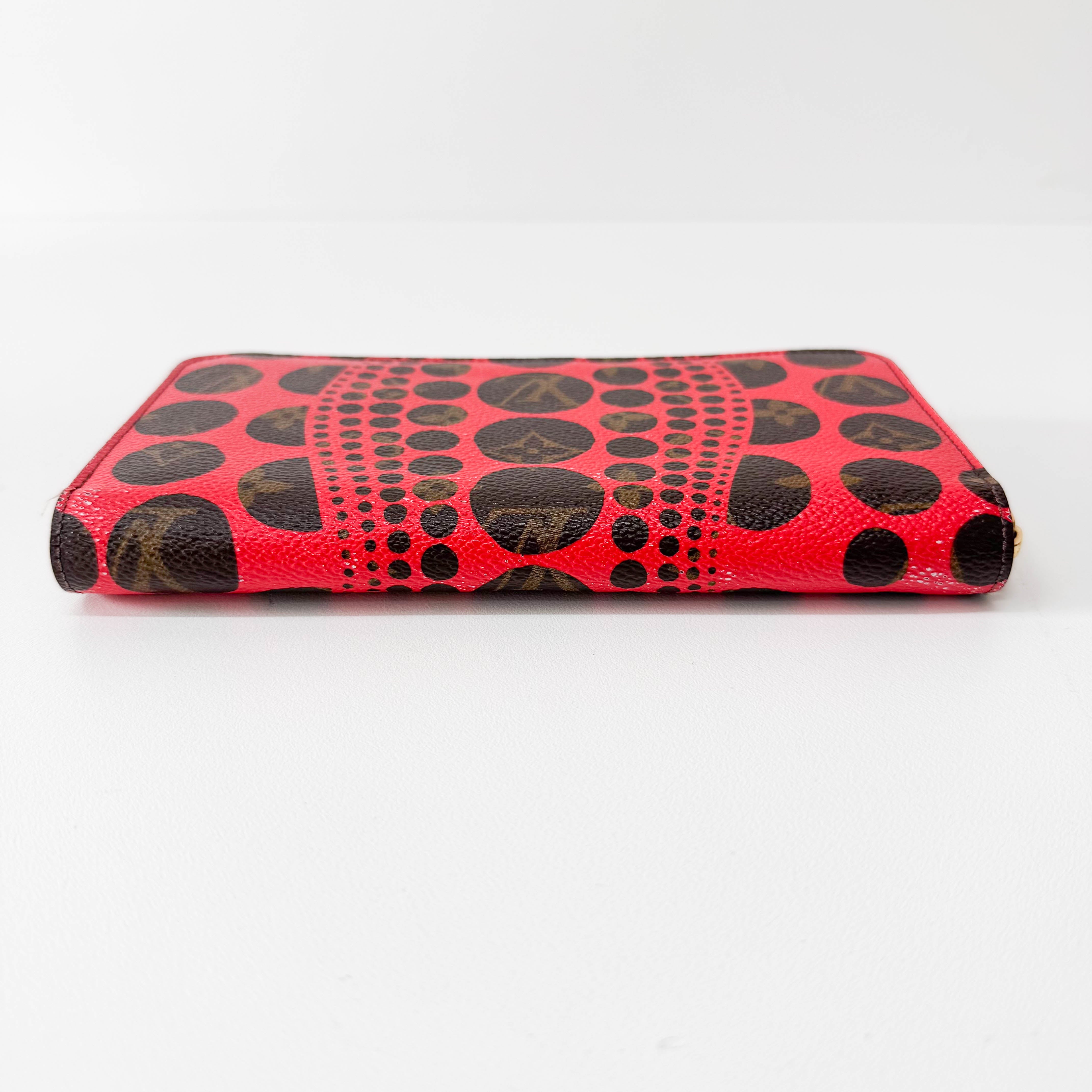 LV x Yayoi Kusama 2012 Monogram Brown Canvas Wallet