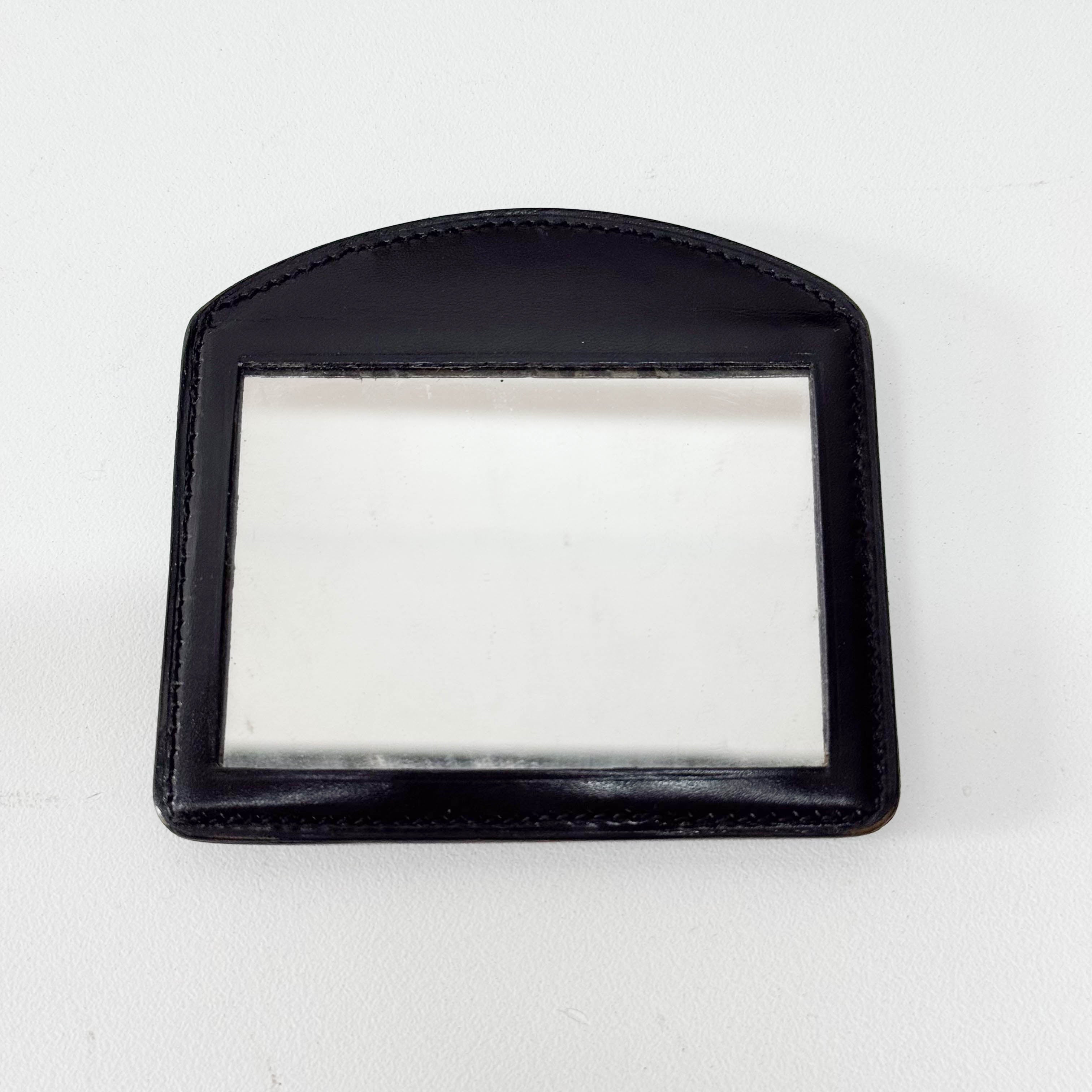 Black Leather Top Handle Bag