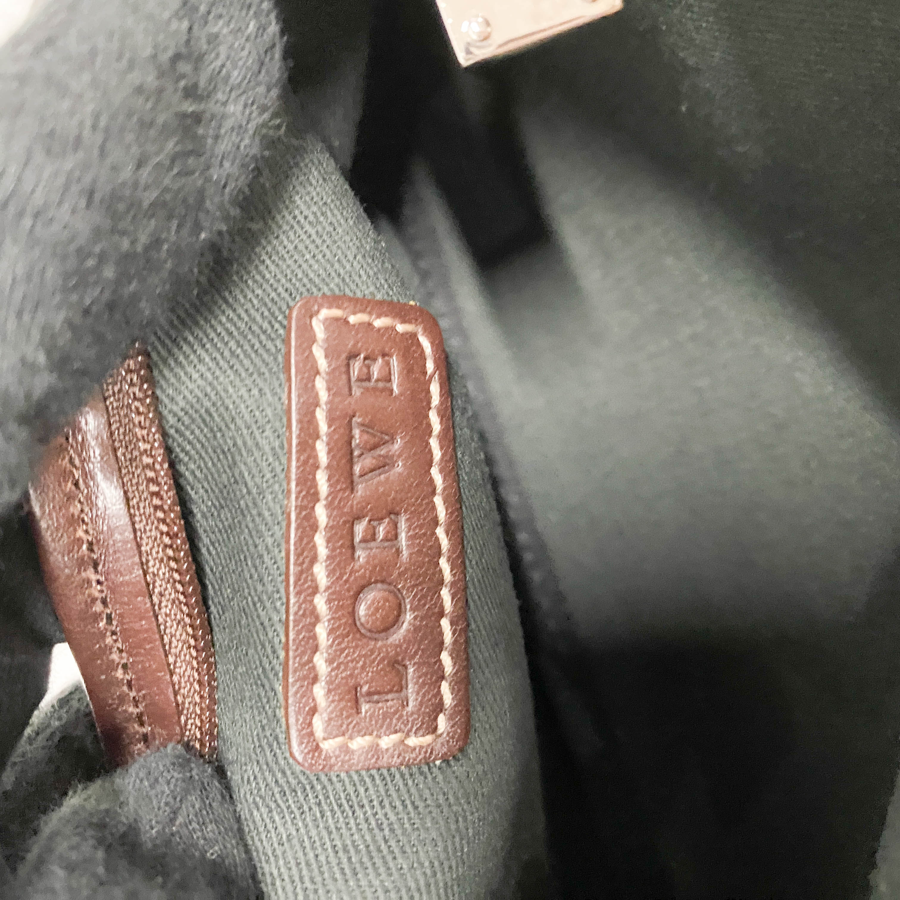 Anagram Blue Canvas Accessory Pouch Shoulder Bag