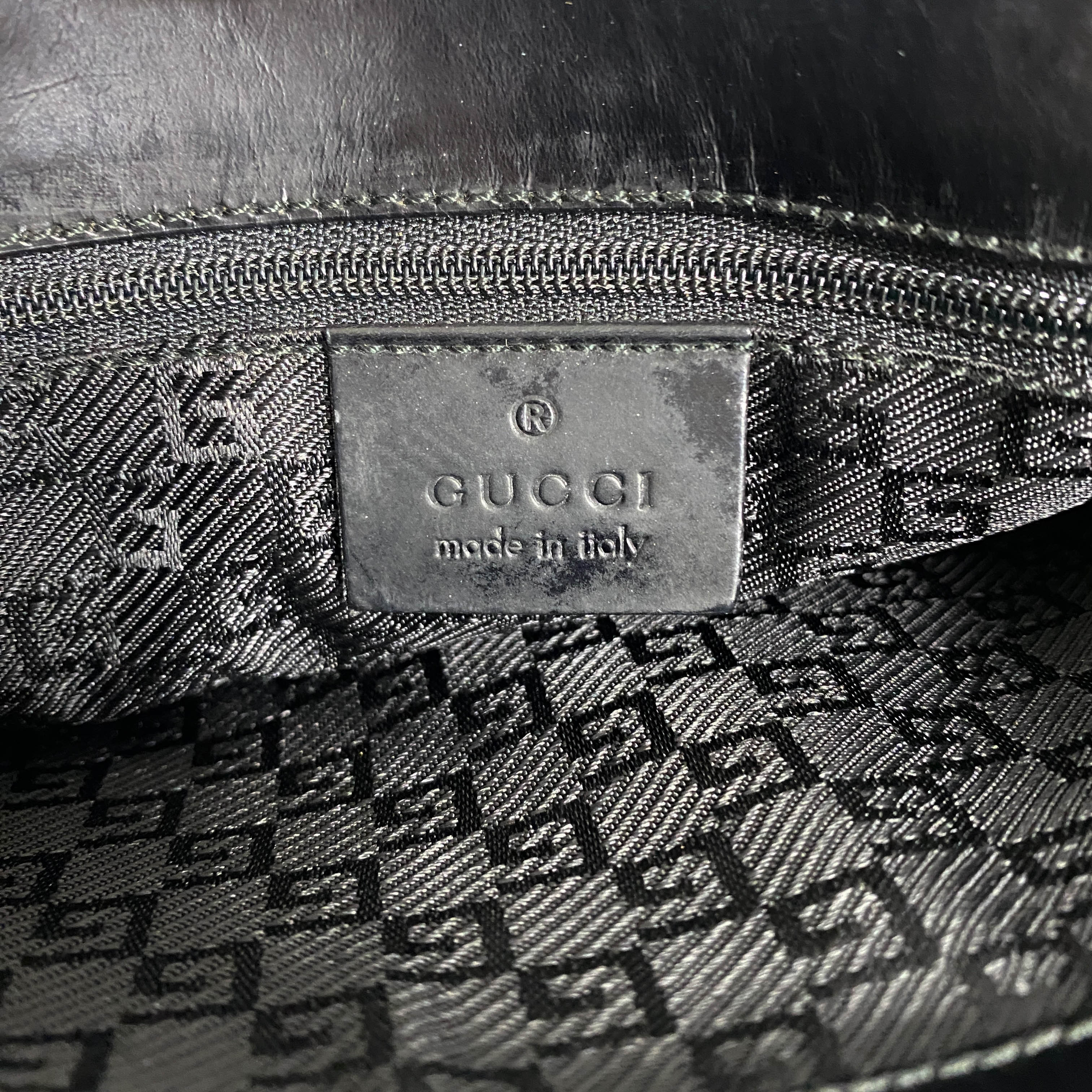 Patent Leather Black Hobo Shoulder Bag