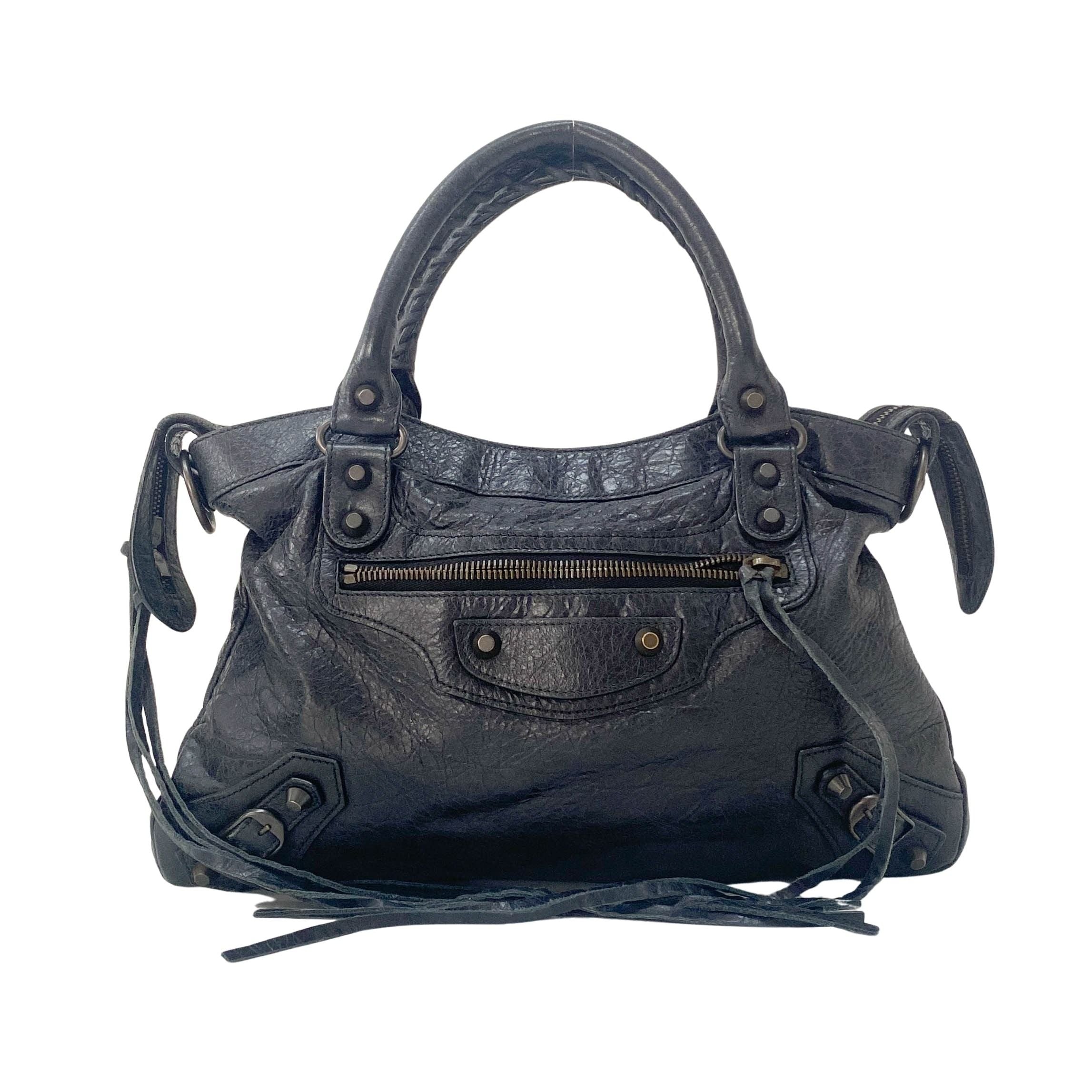 The First Black Calfskin Two Way Bag